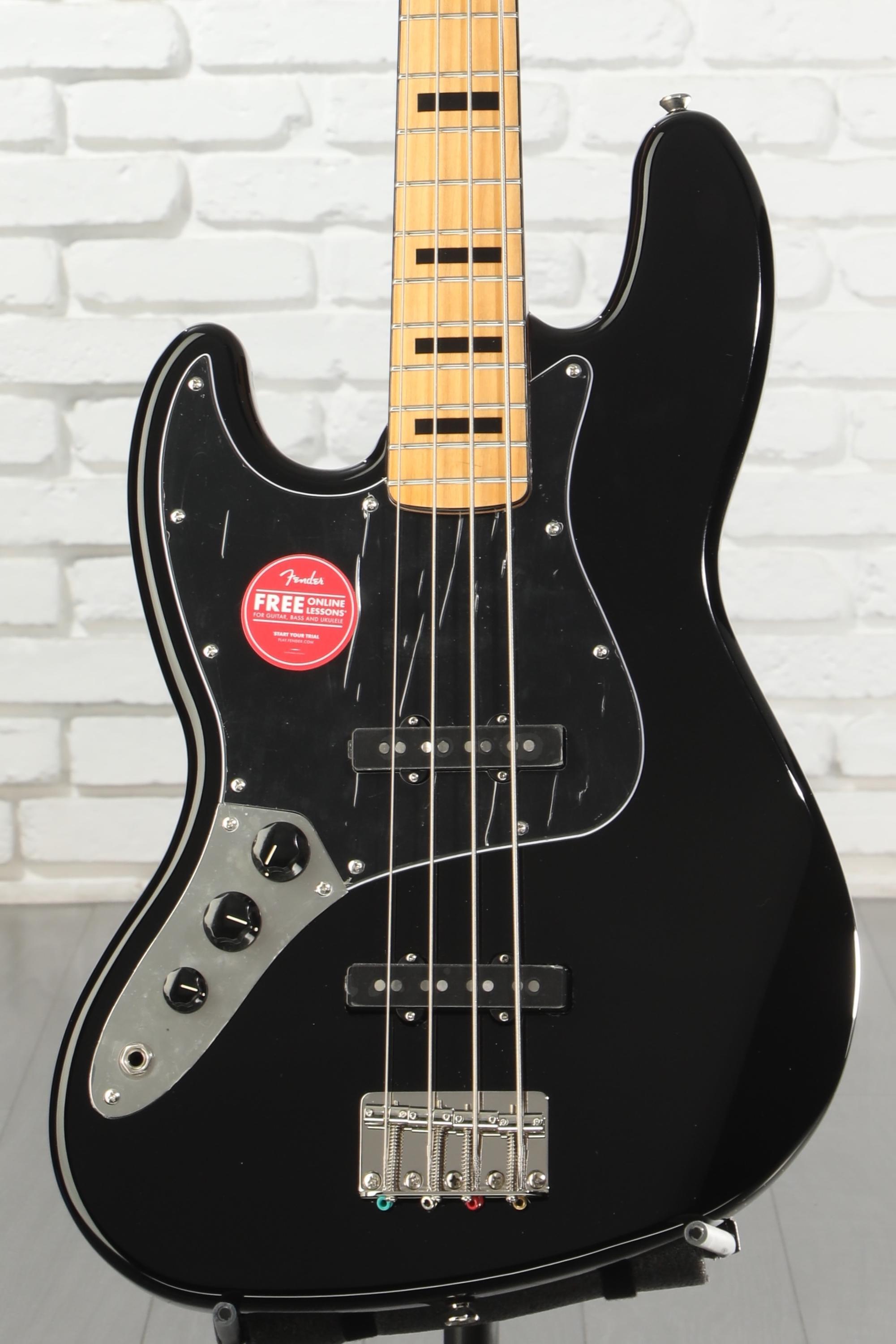 Squier Classic Vibe '70s Jazz Bass, Left-handed - Black | Sweetwater
