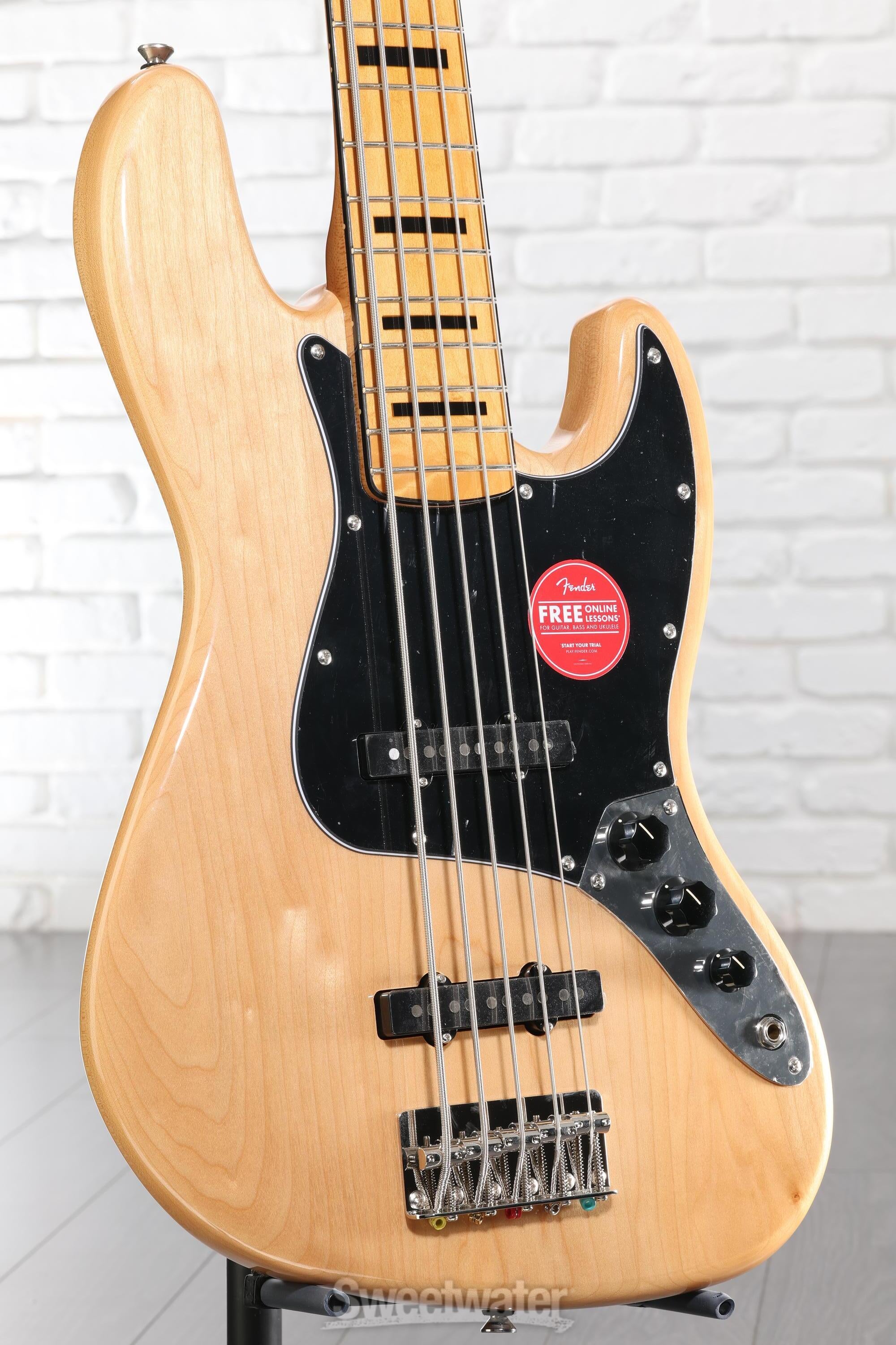 Squier Classic Vibe '70s Jazz Bass V - Natural with Maple