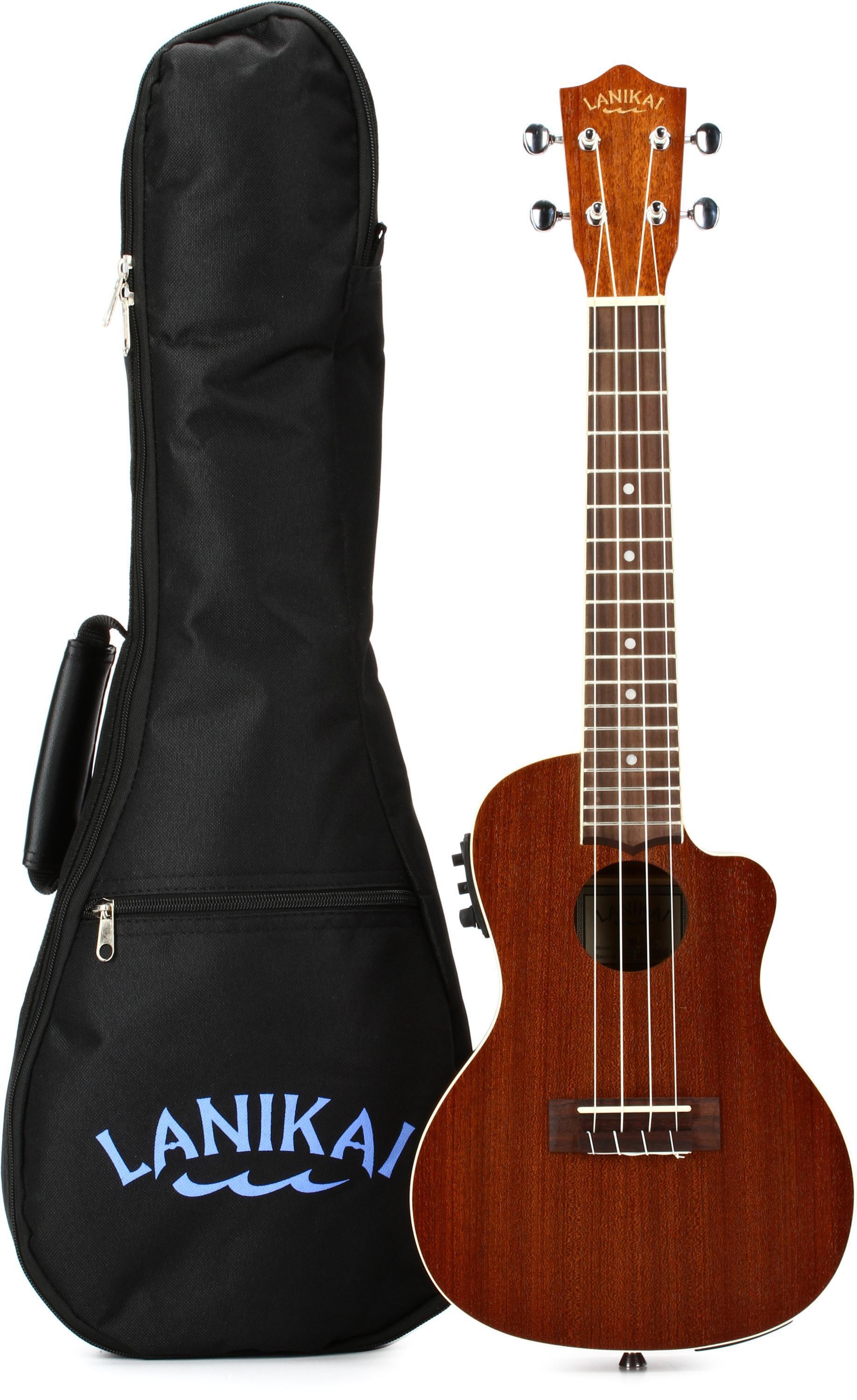 Lanikai MA-CEC Mahogany Ukulele with Cutaway & Electronics