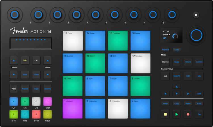 Fender Studio Motion 16 Production and Performance Controller