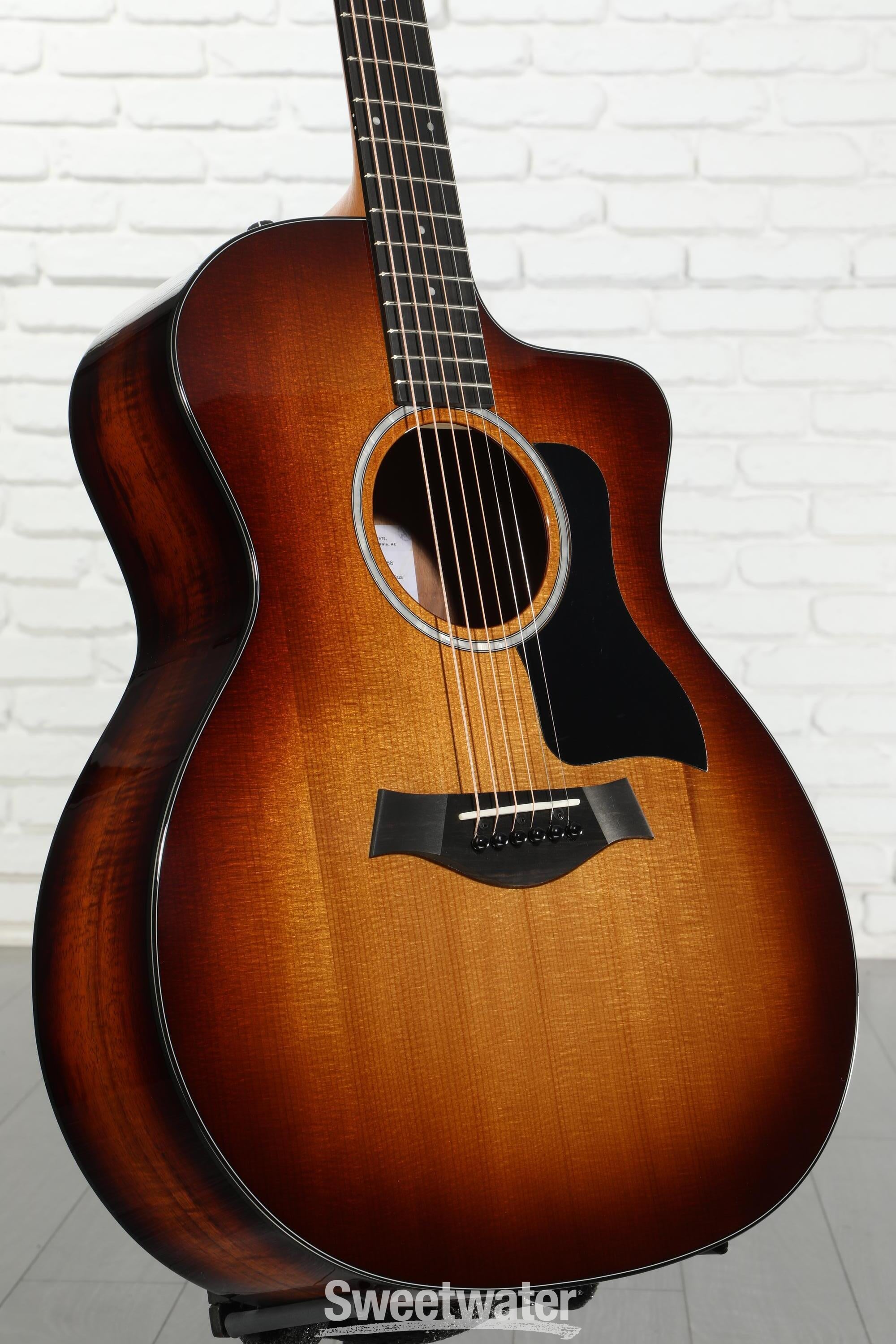 ギター Taylor 214ce SB Taylor 214ce-SB DLX Acoustic-Electric Guitar - Tobacco Sunburst