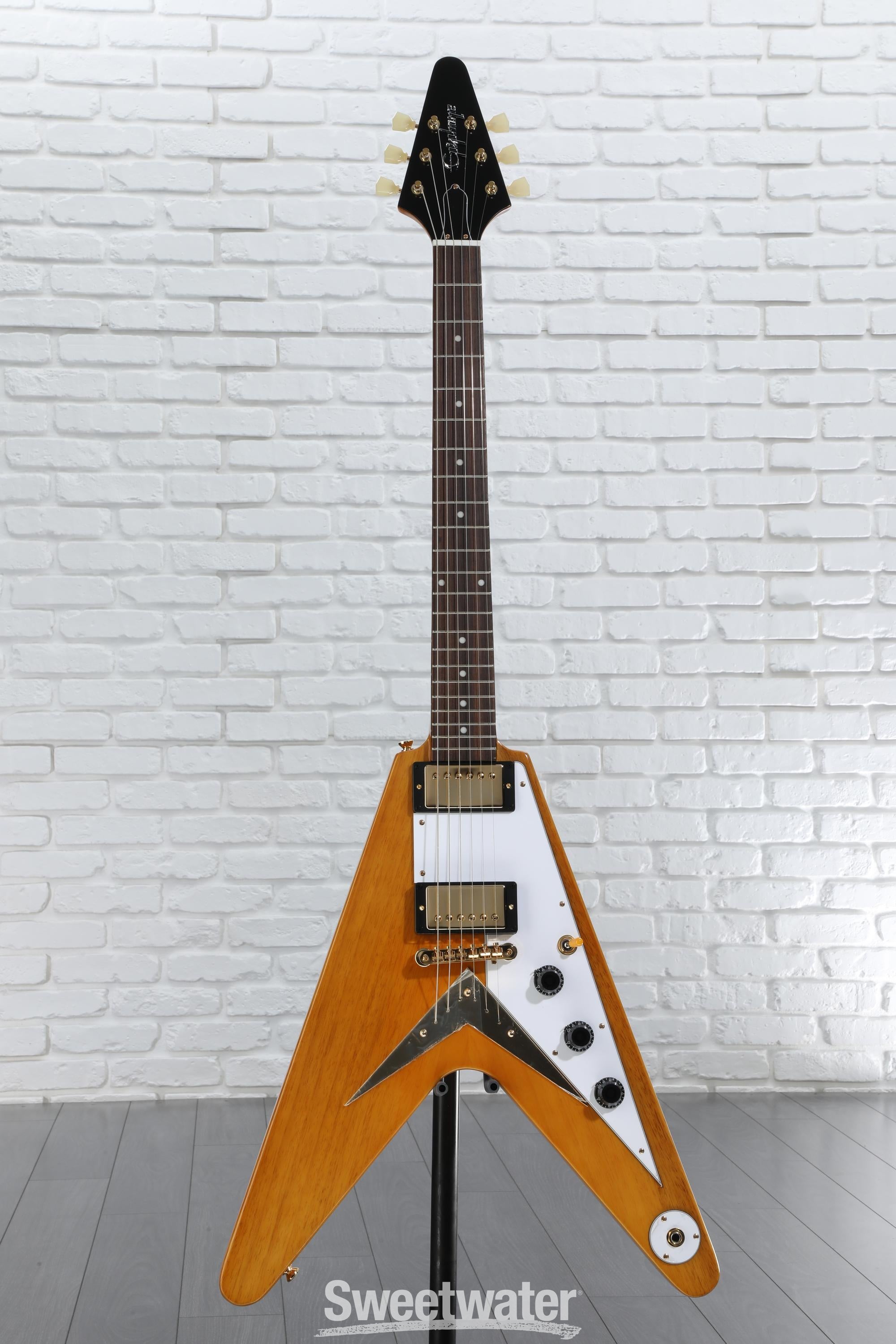 Epiphone 1958 Korina Flying V Electric Guitar - Natural