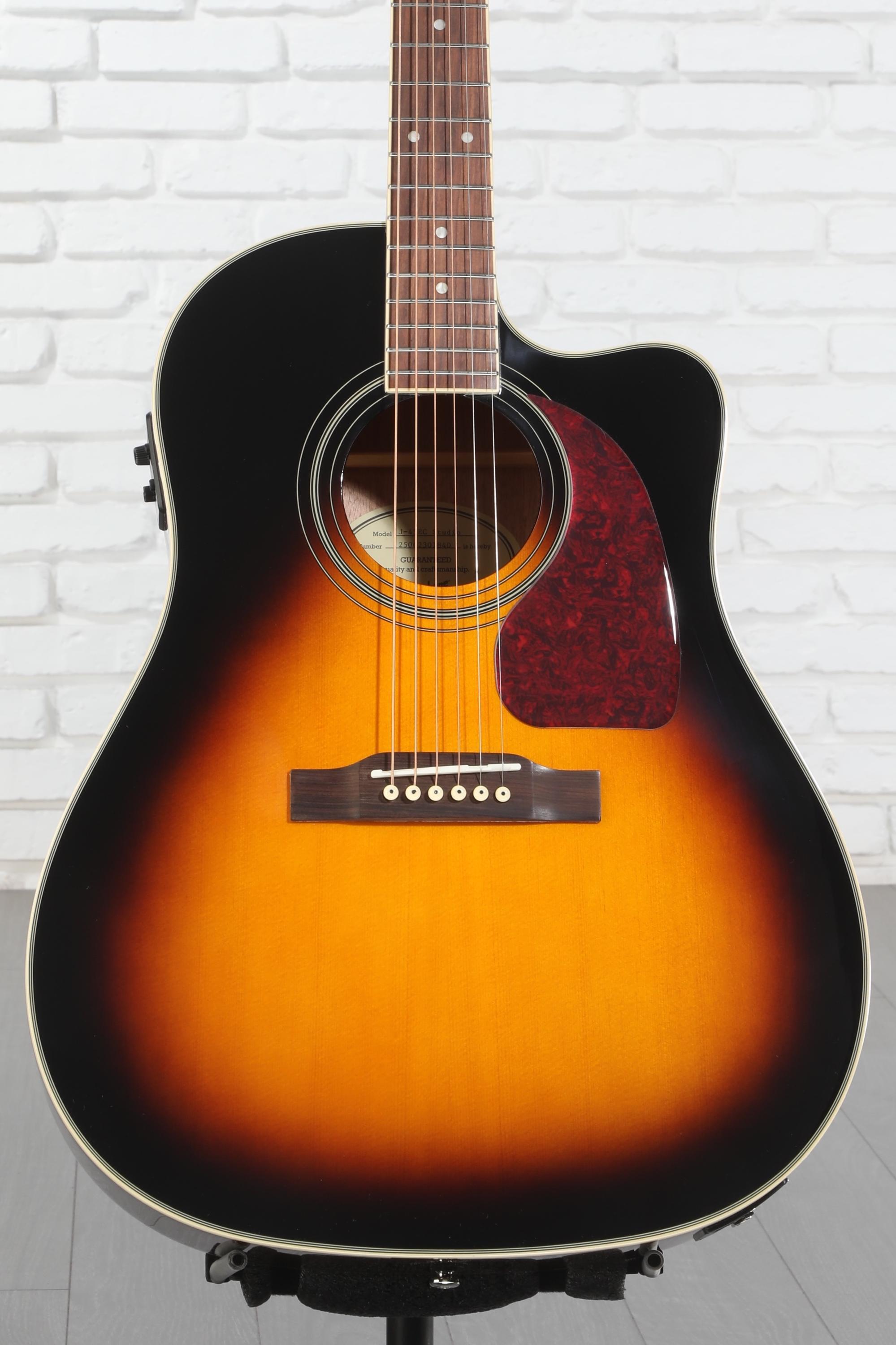 エピフォン J-45 EC エレクトリックアコースティックギター Epiphone A Workhorse With Improved Upper Fret Access – Gibson