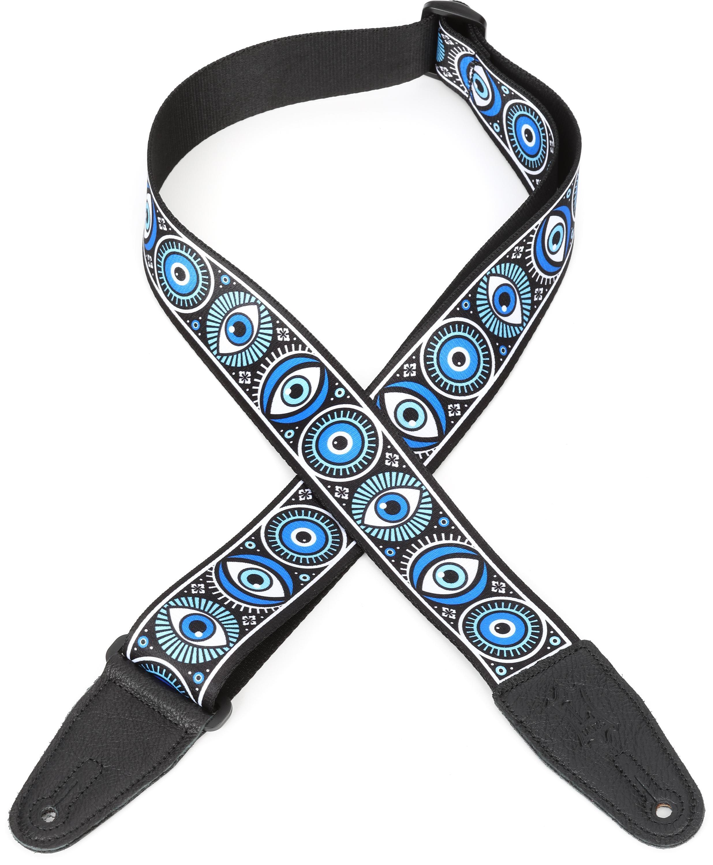 Photo of Levy's Clairvoyant Series Guitar Strap - Evil Eye