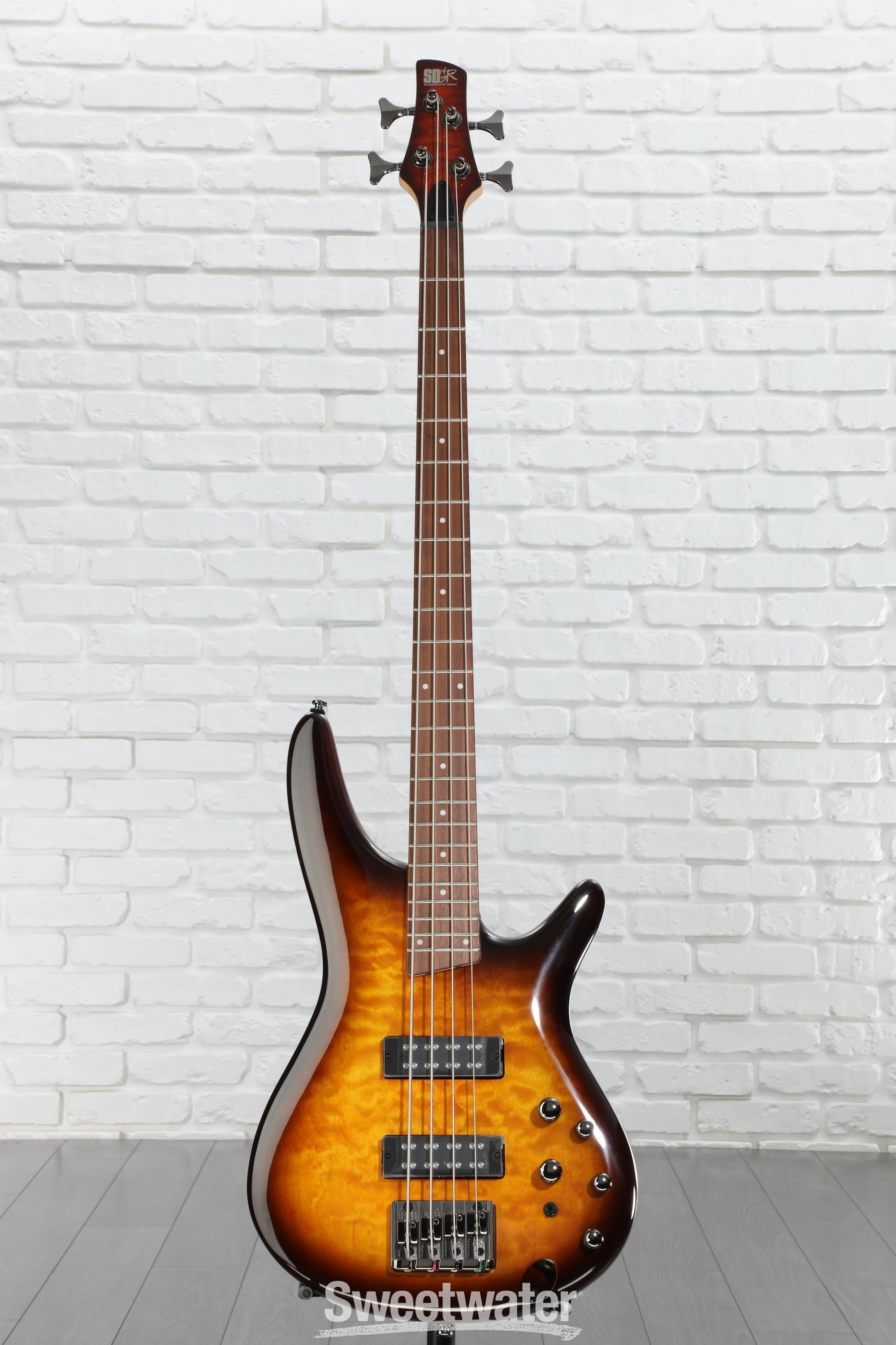 Ibanez Standard SR400EQM Bass Guitar - Dragon Eye Burst | Sweetwater
