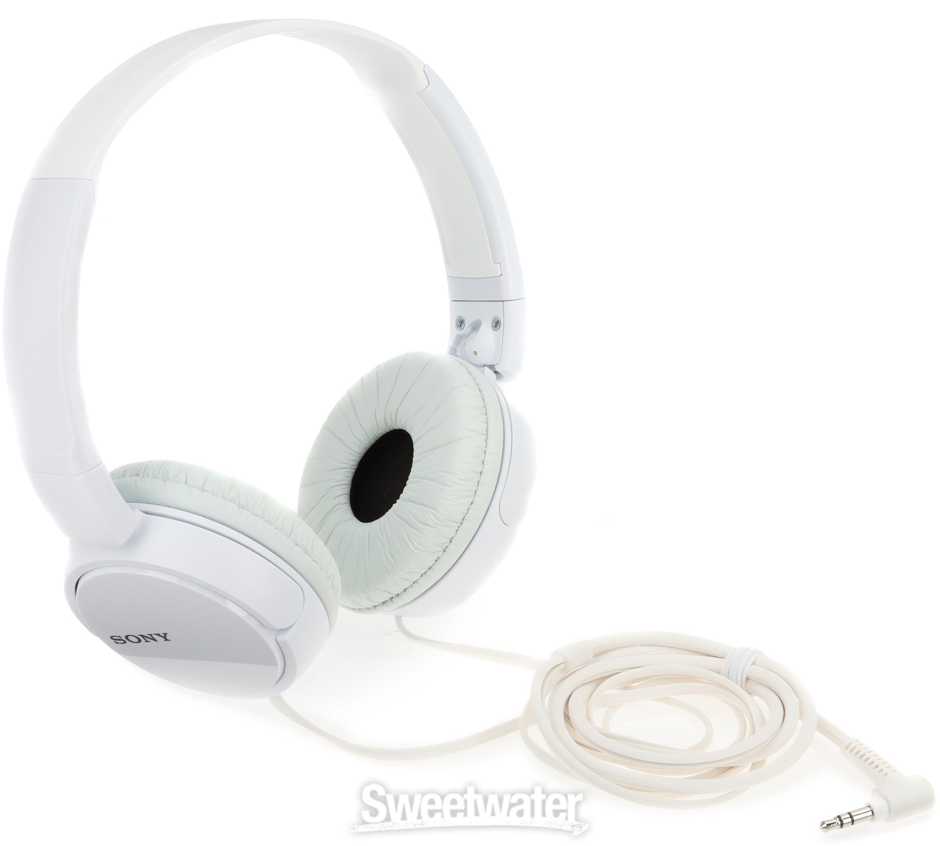 とまと Sony MDRZX110 ZX Series Wired On-ear Headphones - White
