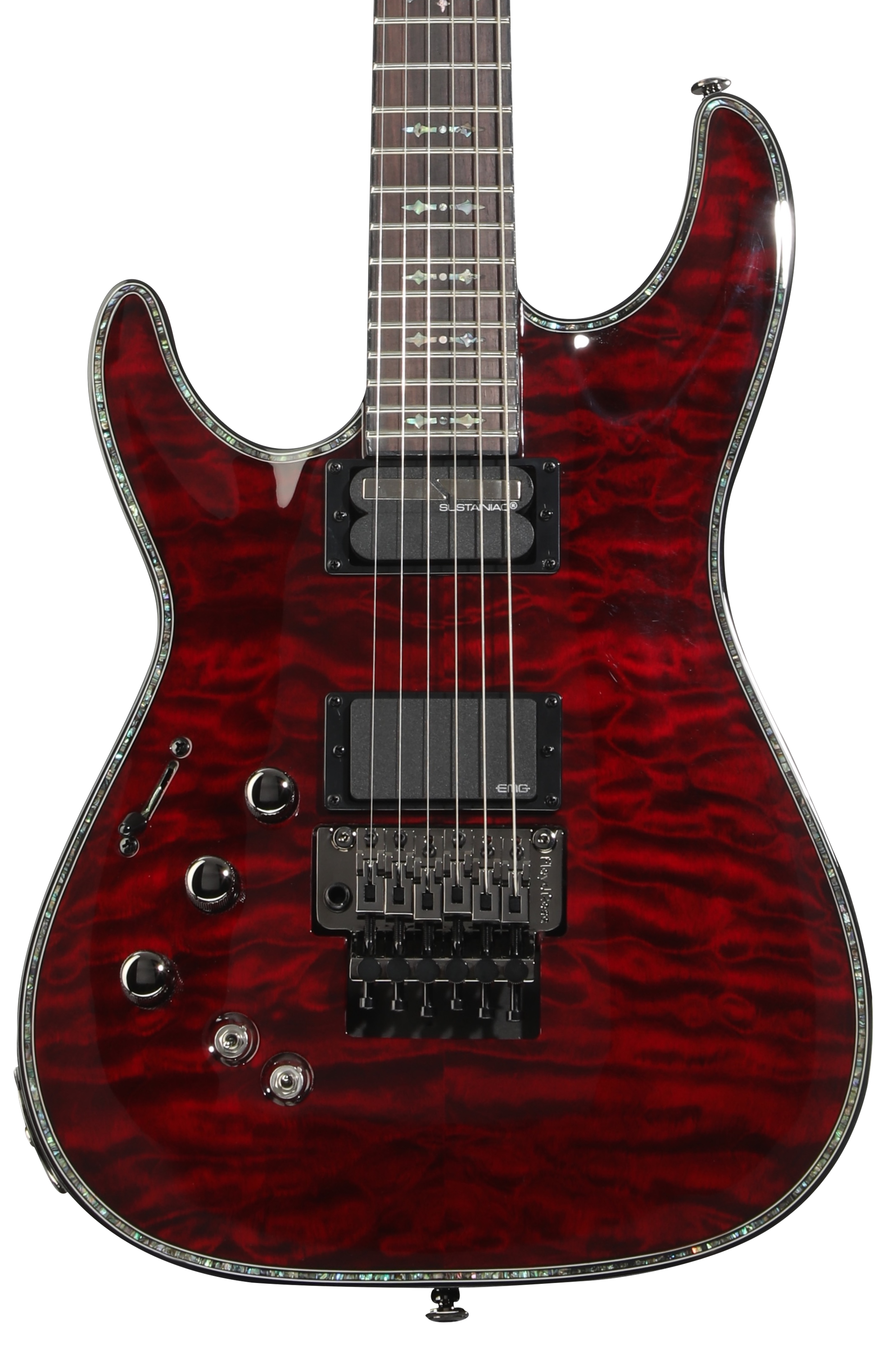 SCHECTER
 エレキギター 赤 Schecter Hellraiser C-1 FR-S Left-handed - Black Cherry | Sweetwater
