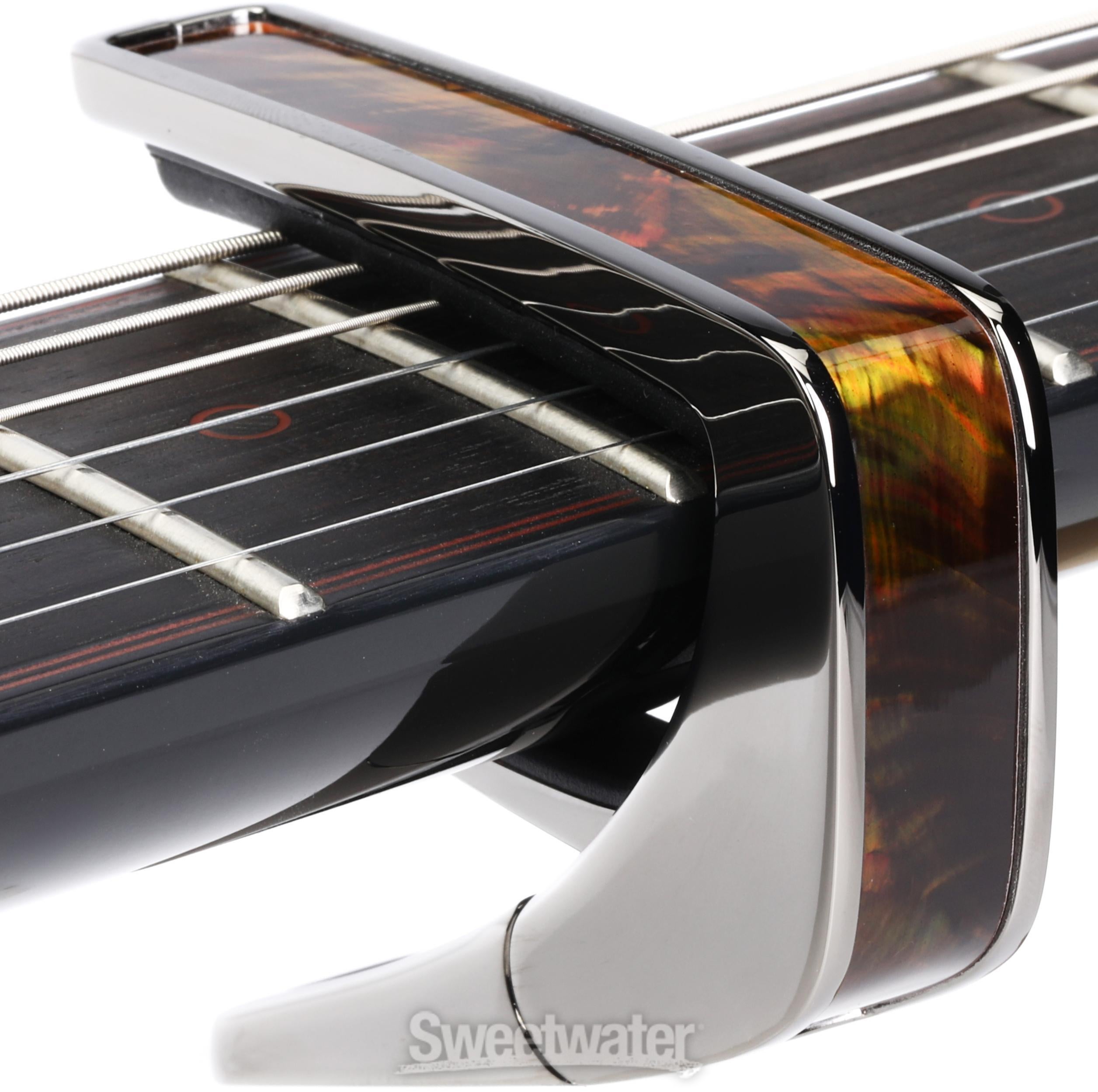 Thalia Shell Collection Capo - Black Chrome with Tennessee Whiskey 