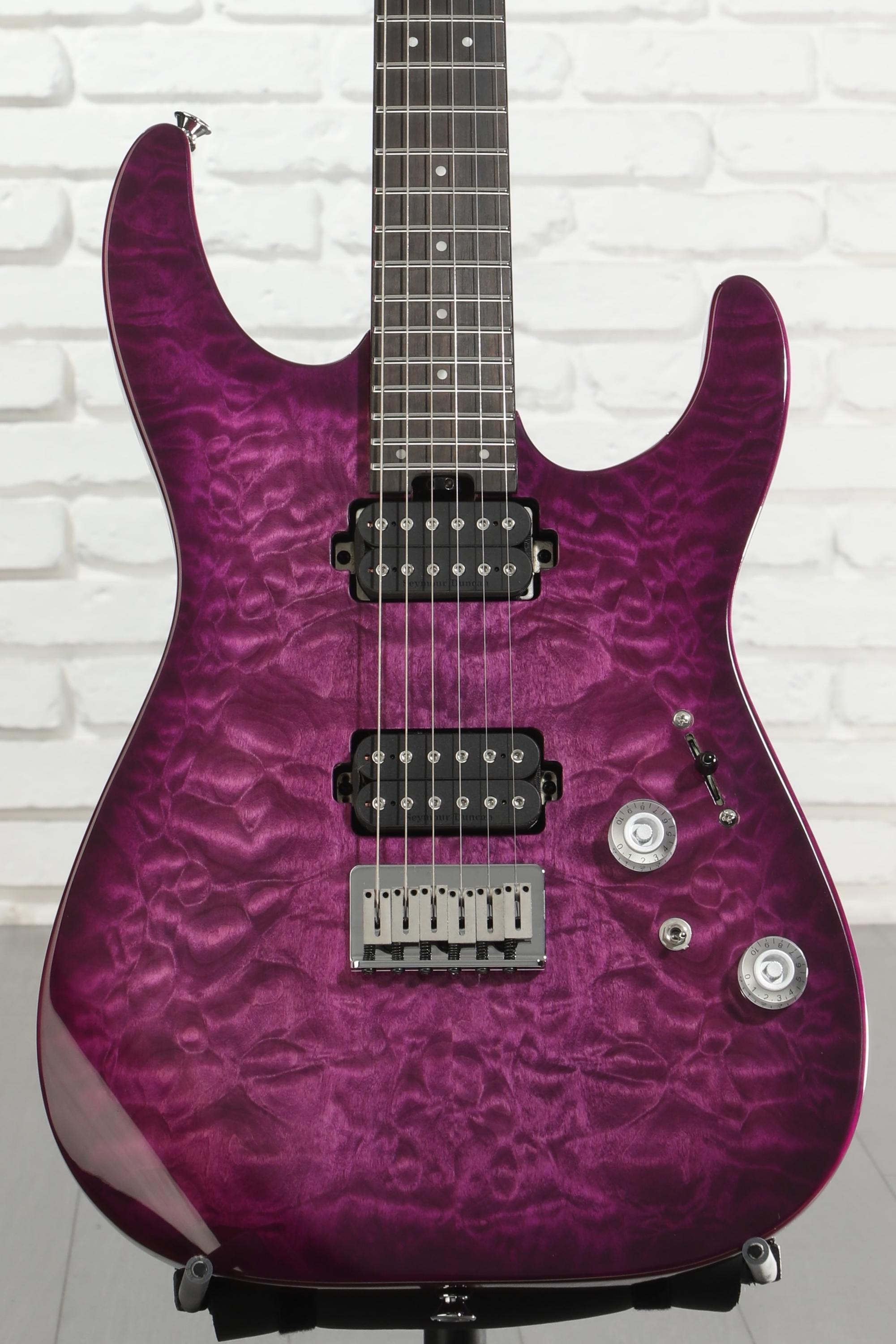 Charvel Pro-Mod Plus Dinky DK24 HT QM Electric Guitar - Violet
