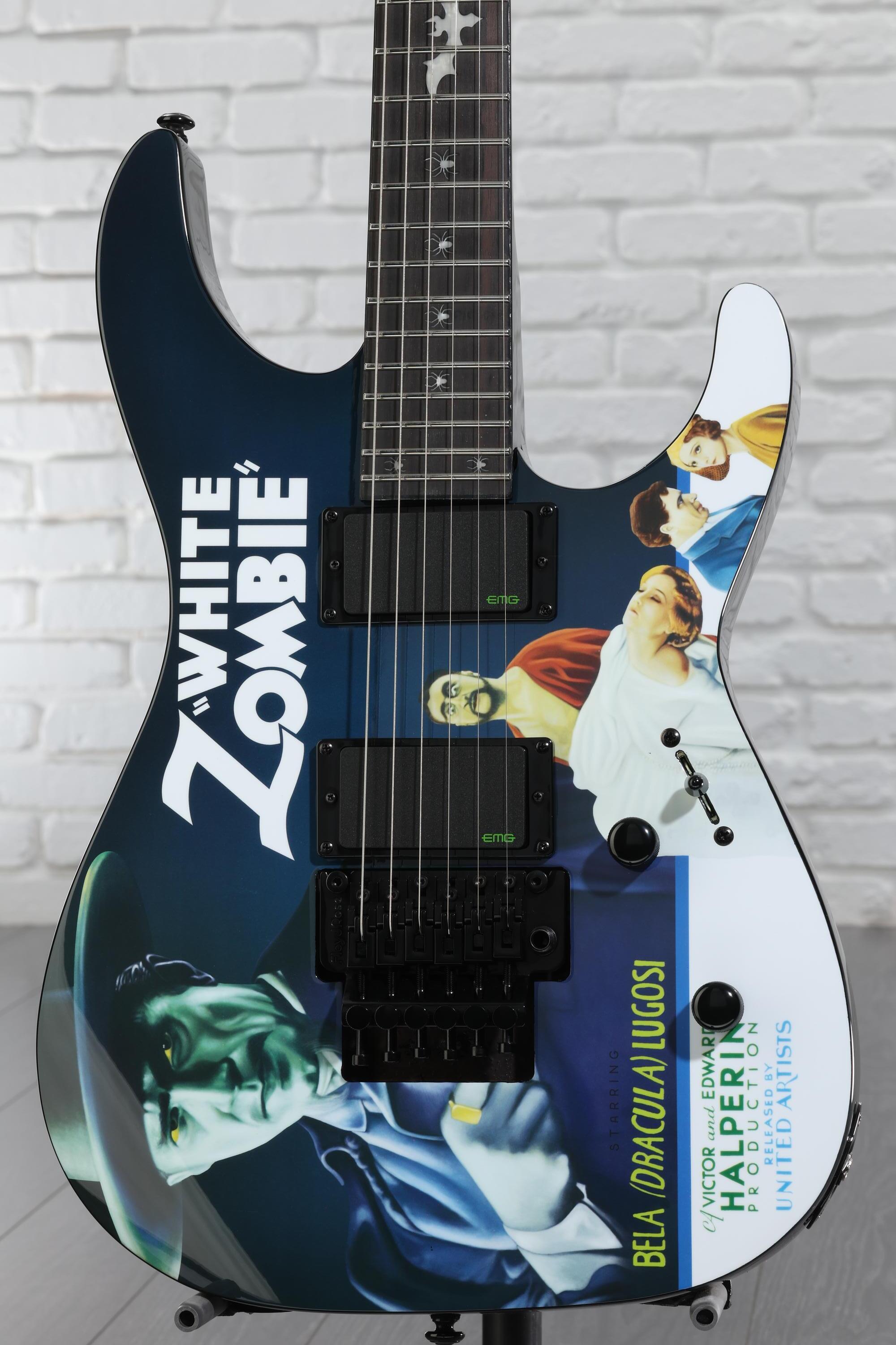 ESP LTD Kirk Hammett Signature KH-WZ White Zombie Electric