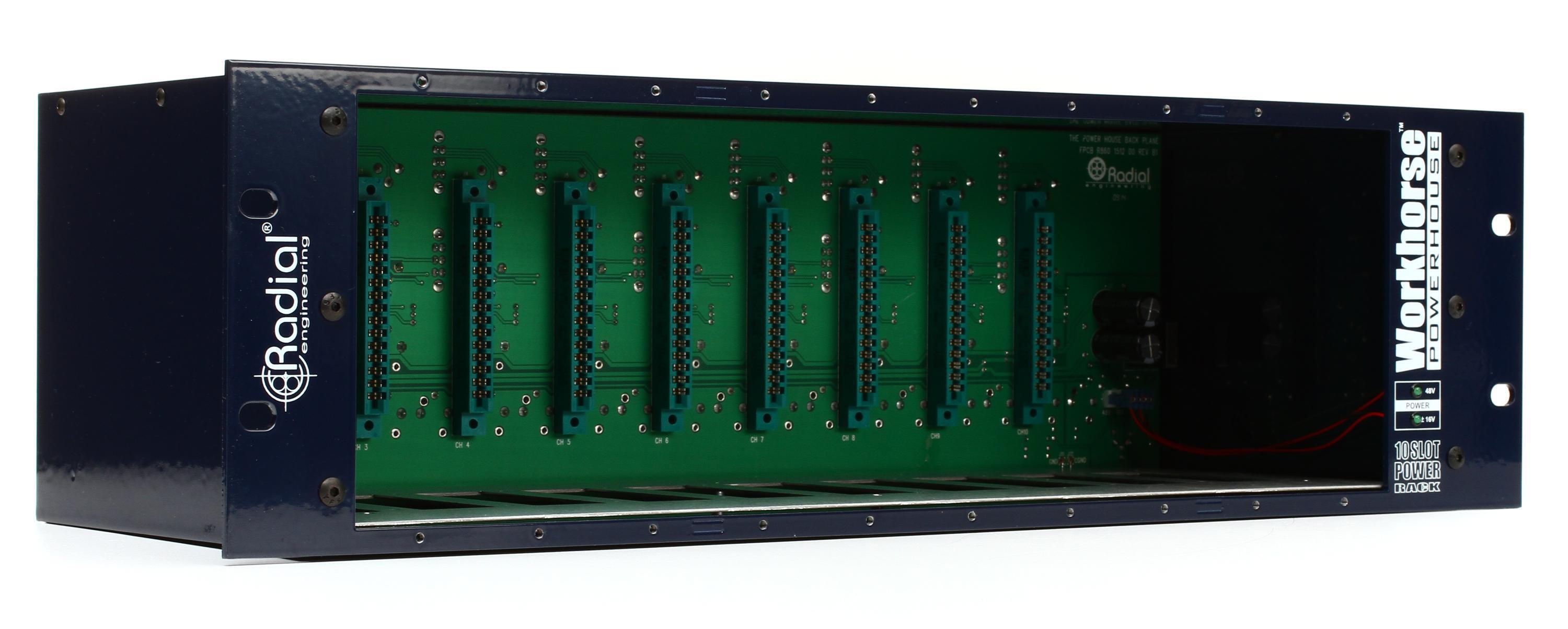 Radial Workhorse Powerhouse 10-slot 500 Series Chassis
