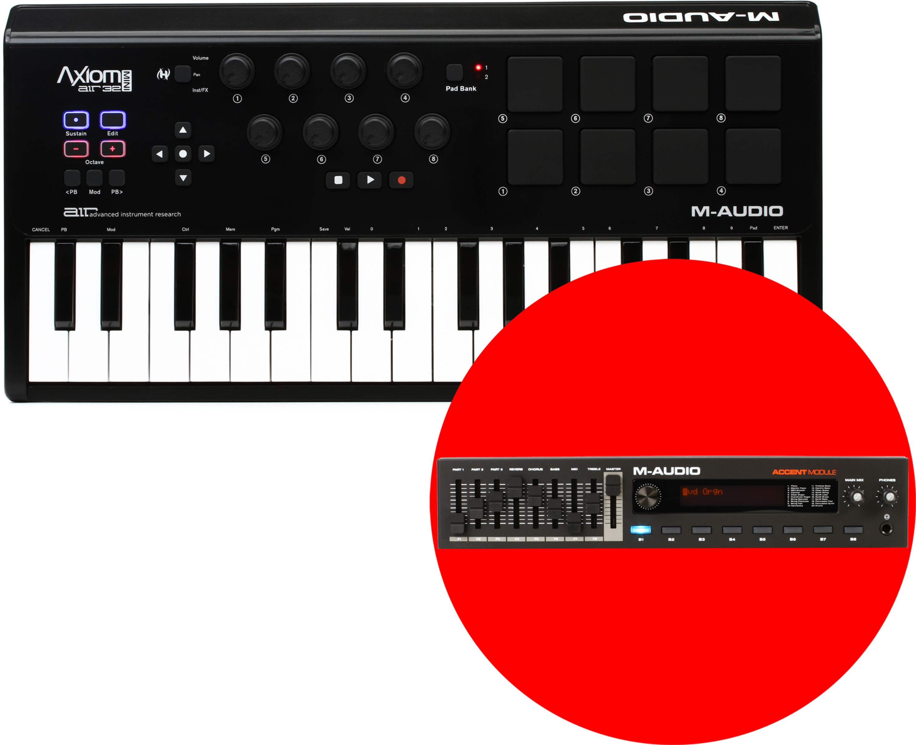 M-Audio Axiom AIR Mini 32 32-key Keyboard Controller | Sweetwater