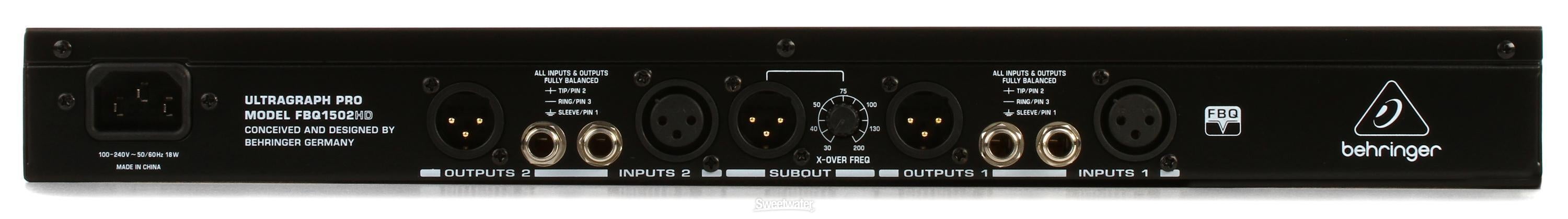 Behringer Ultragraph Pro FBQ1502HD 15-band Stereo Graphic