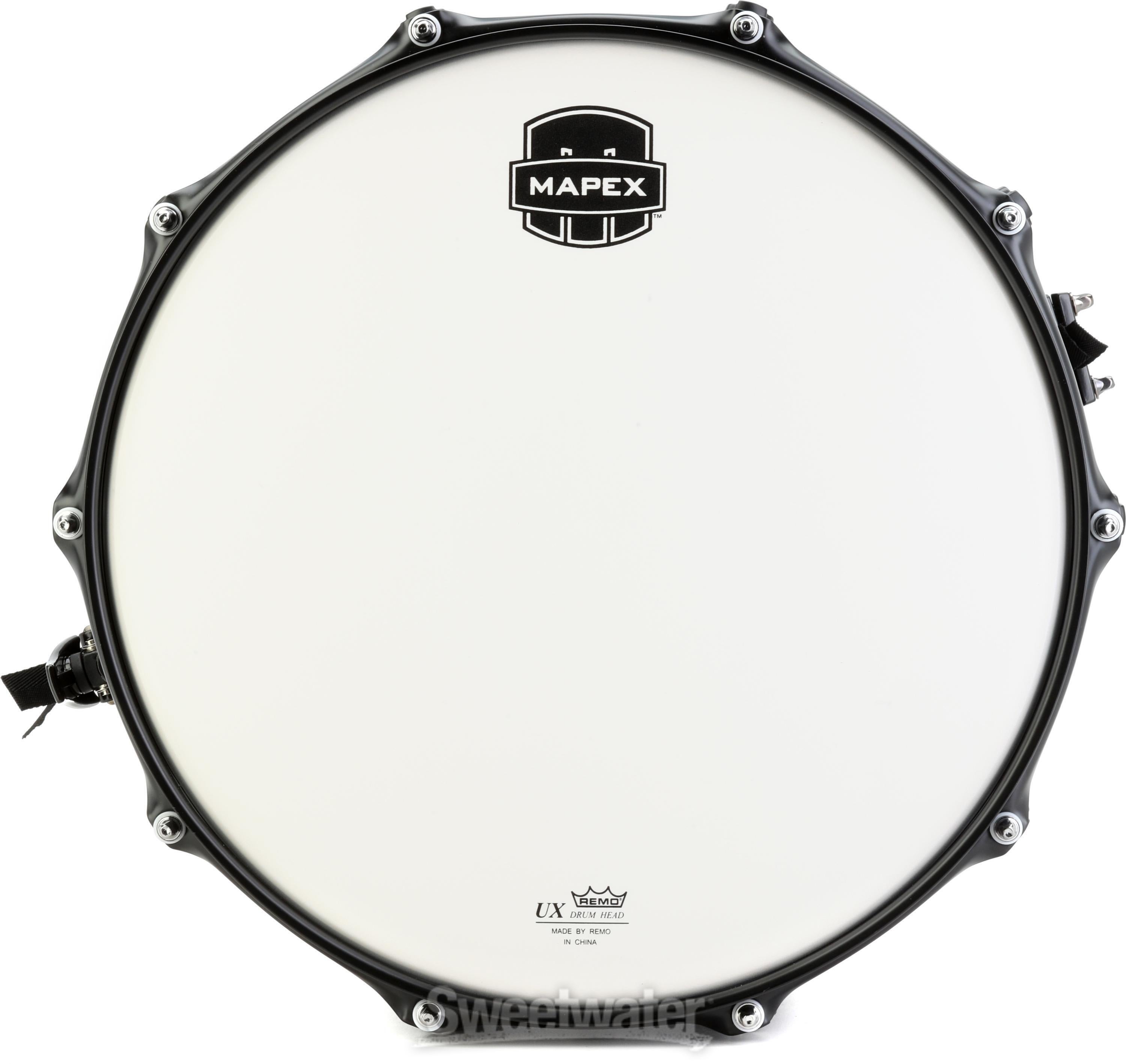 Mapex MPX Maple/Poplar Snare Drum - 8 inches x 14 inches - Black
