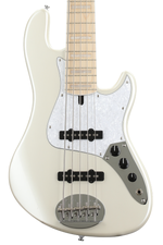 Photo of Lakland Skyline Darryl Jones DJ-5 5-string Bass Guitar - White Pearl with Maple Fingerboard