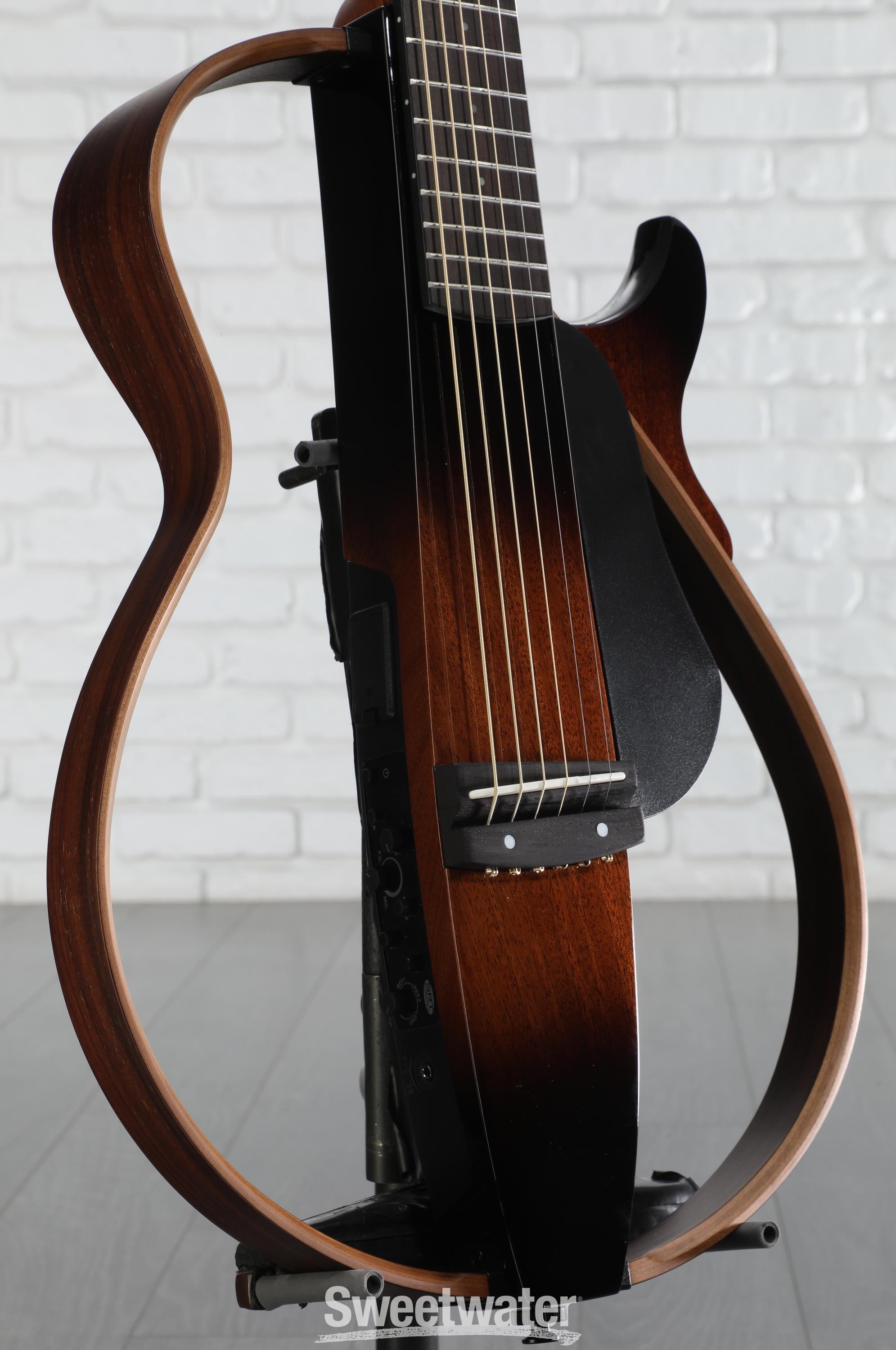 チ*イ様 Yamaha SLG200S Yamaha SLG200S Silent Guitar - Tobacco Sunburst | Sweetwater