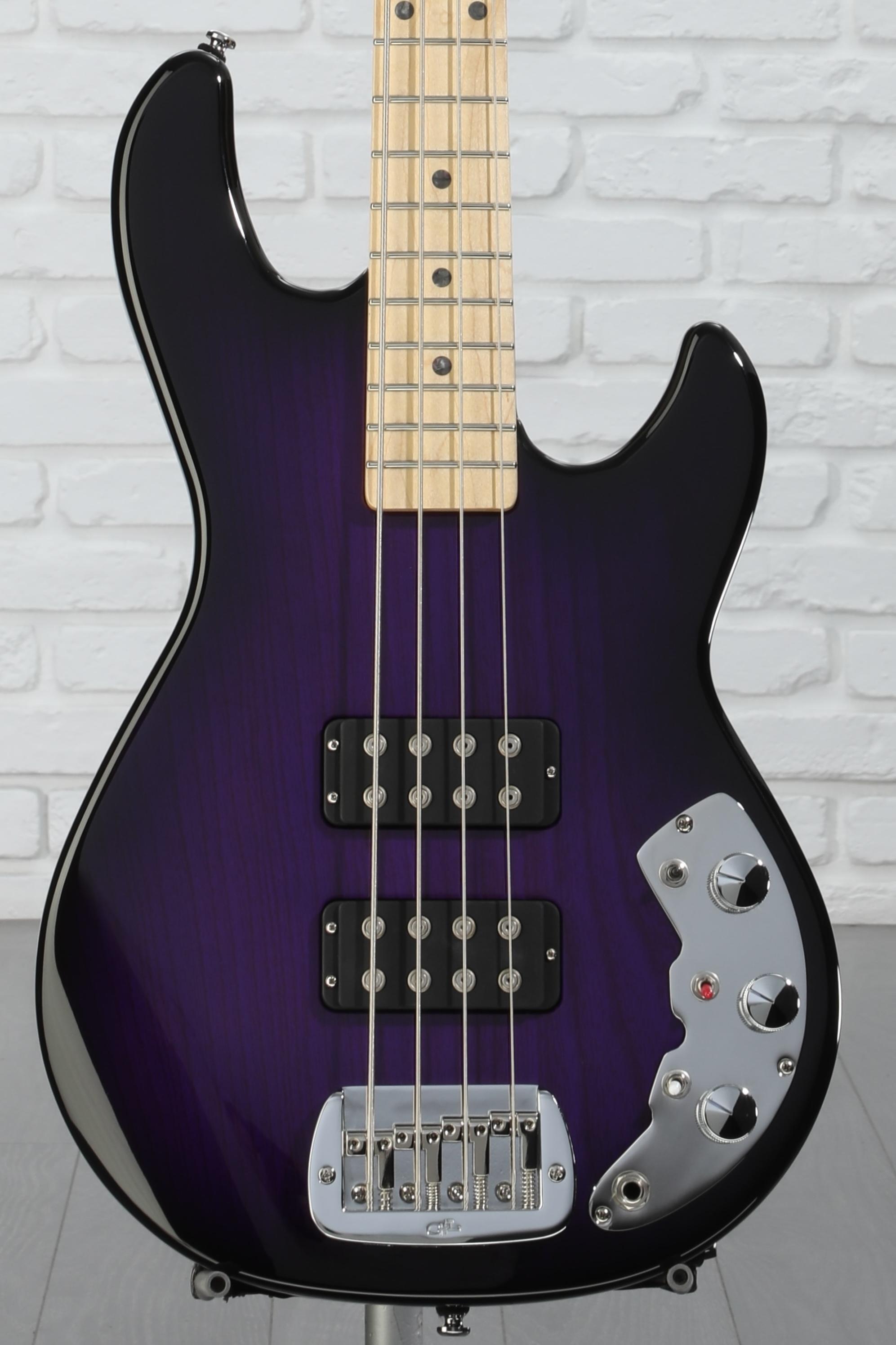 G&L CLF Research L-2000 Bass Guitar - Purpleburst | Sweetwater