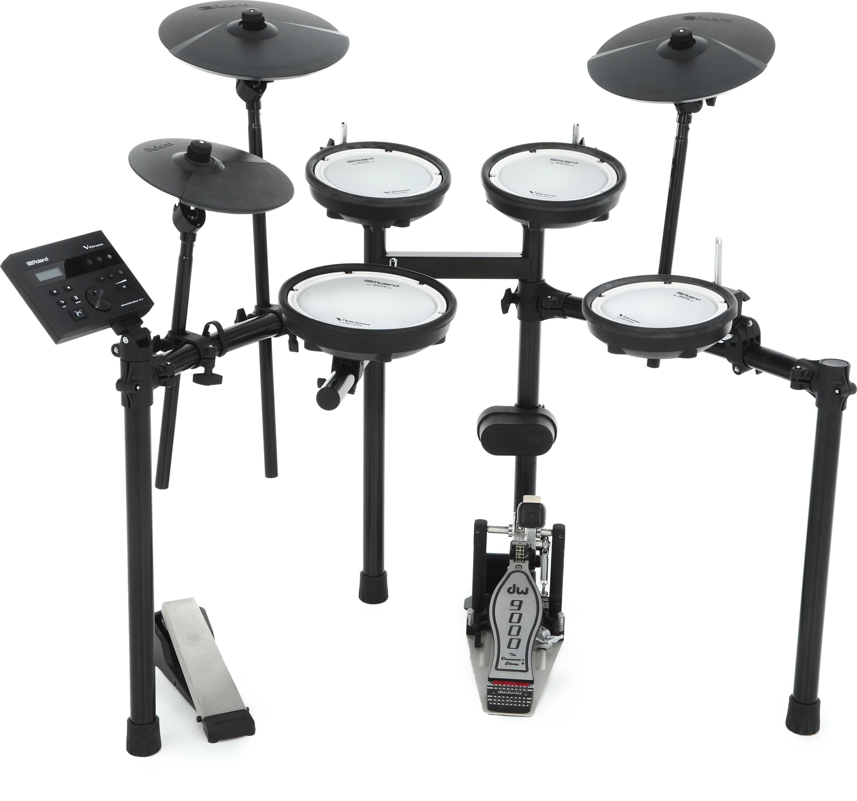 Roland V-Drums TD-07DMK Electronic Drum Set Single Bass Essentials Bundle