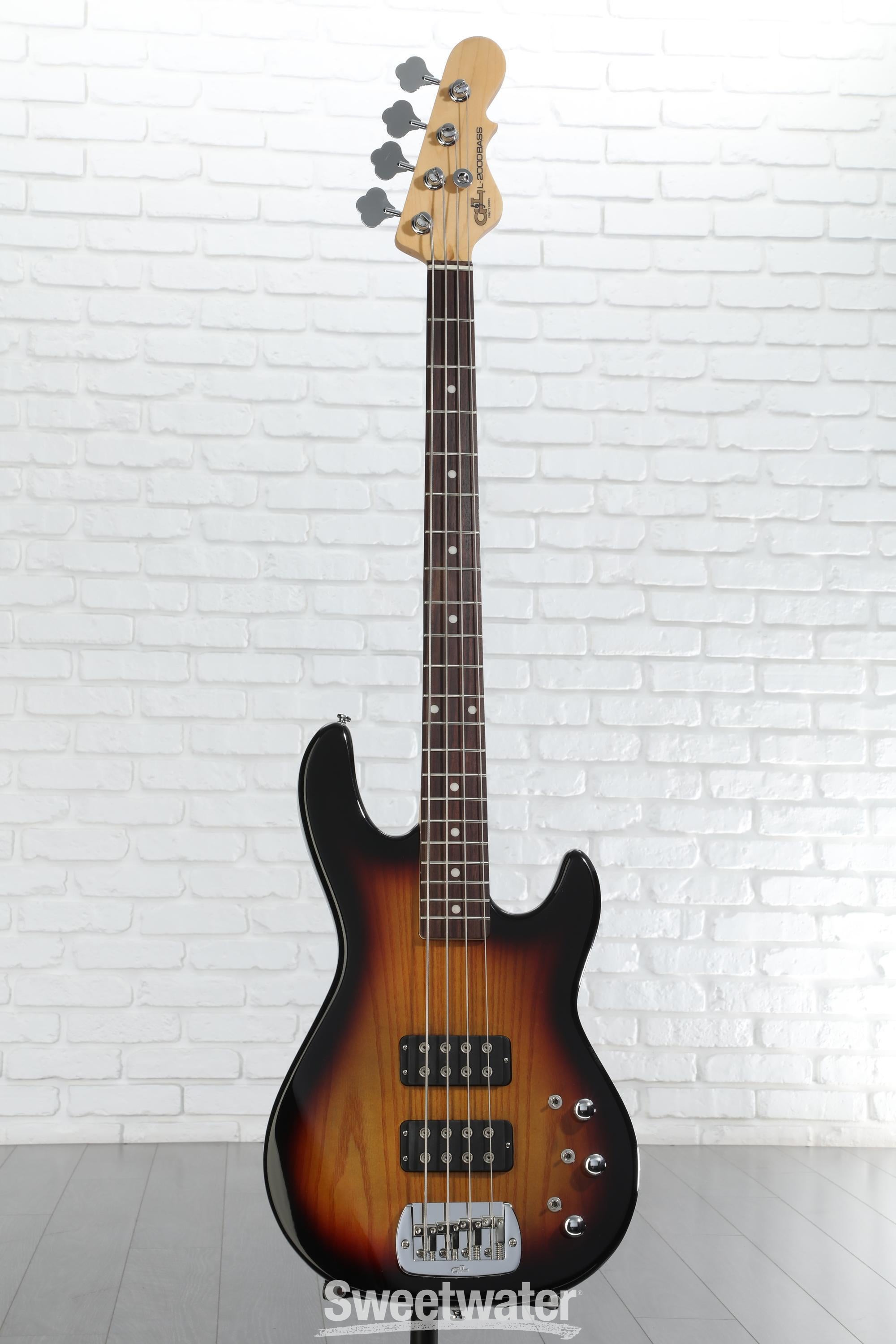 Amazon.com: G&L Tribute L-2000 Bass Guitar - 3-tone Sunburst