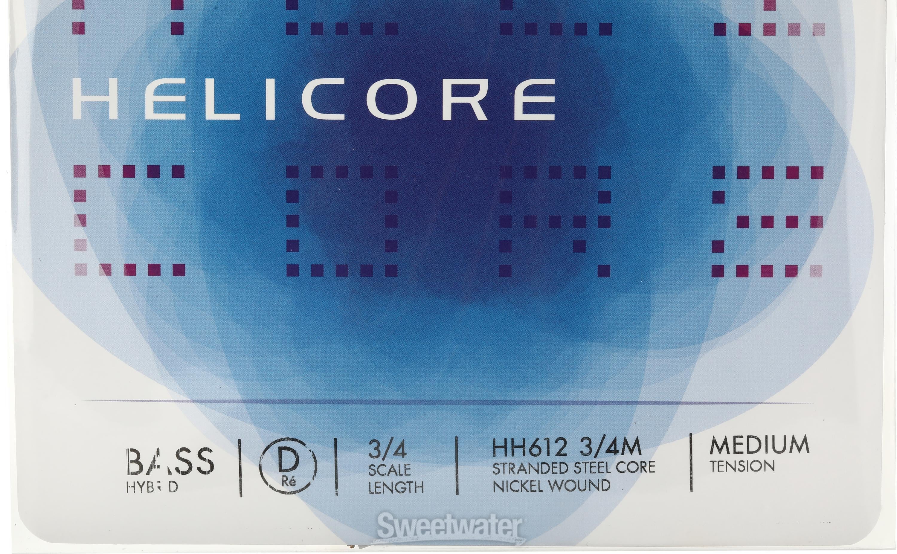 中古弦　D'Addario Helicore HH611 3/4M D'Addario HH612 3/4M Helicore Hybrid Double Bass D String