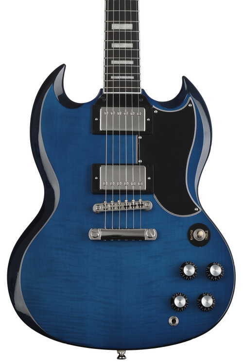 Epiphone SG Custom Electric Guitar - Viper Blue, Sweetwater