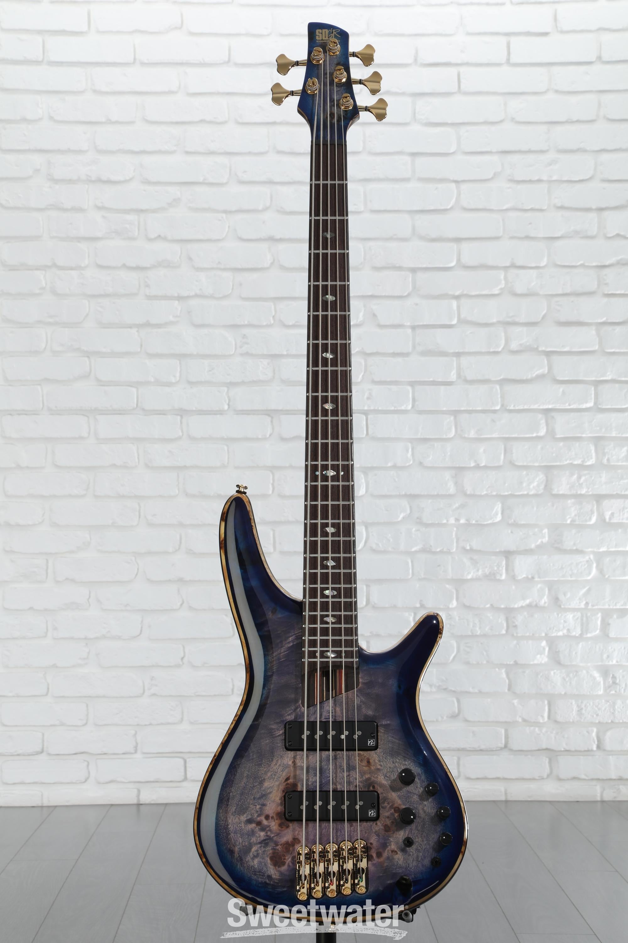 Amazon.com: Ibanez Premium SR2605 Bass Guitar - Cerulean