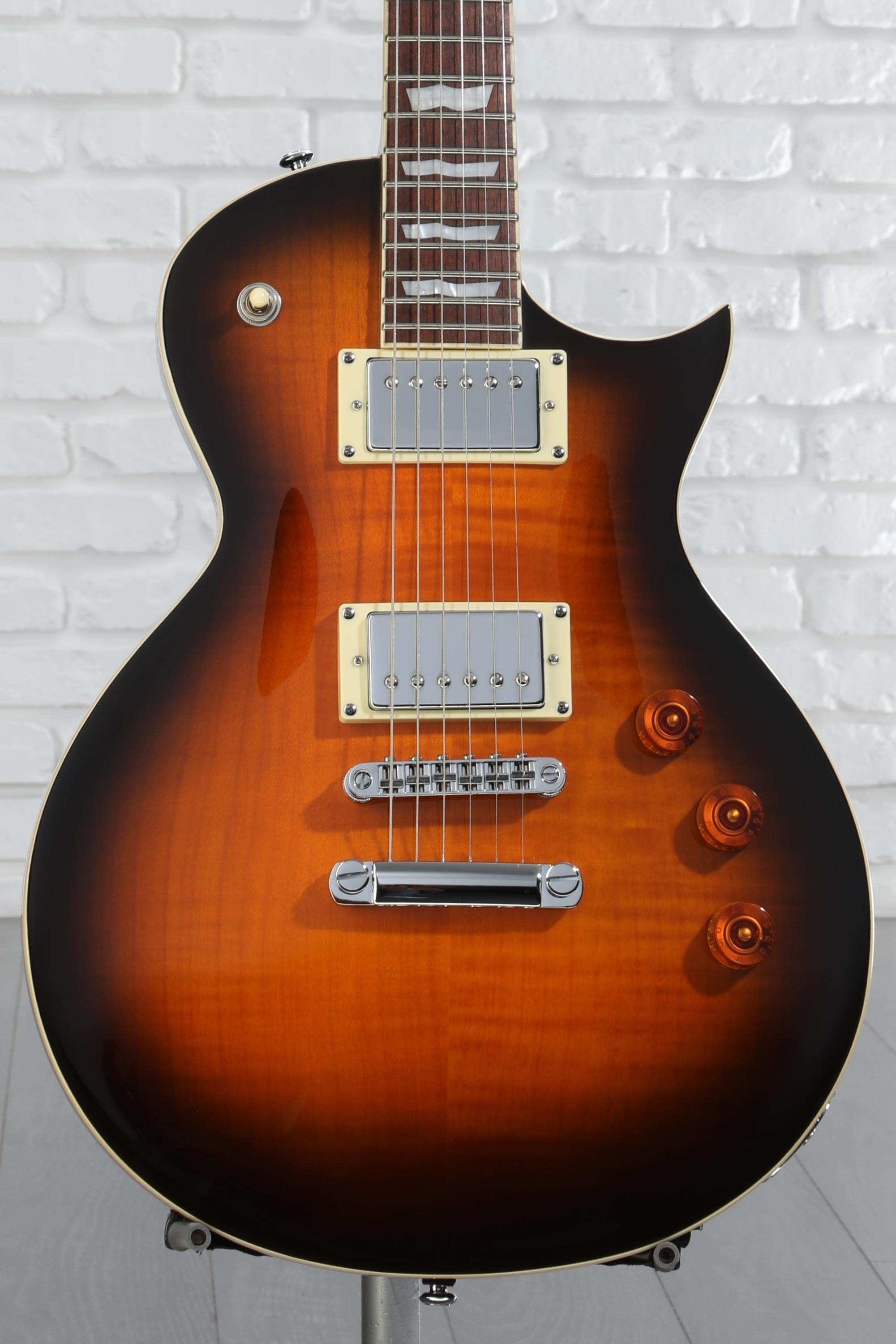 ESP LTD EC-256FM Electric Guitar - Dark Brown Sunburst