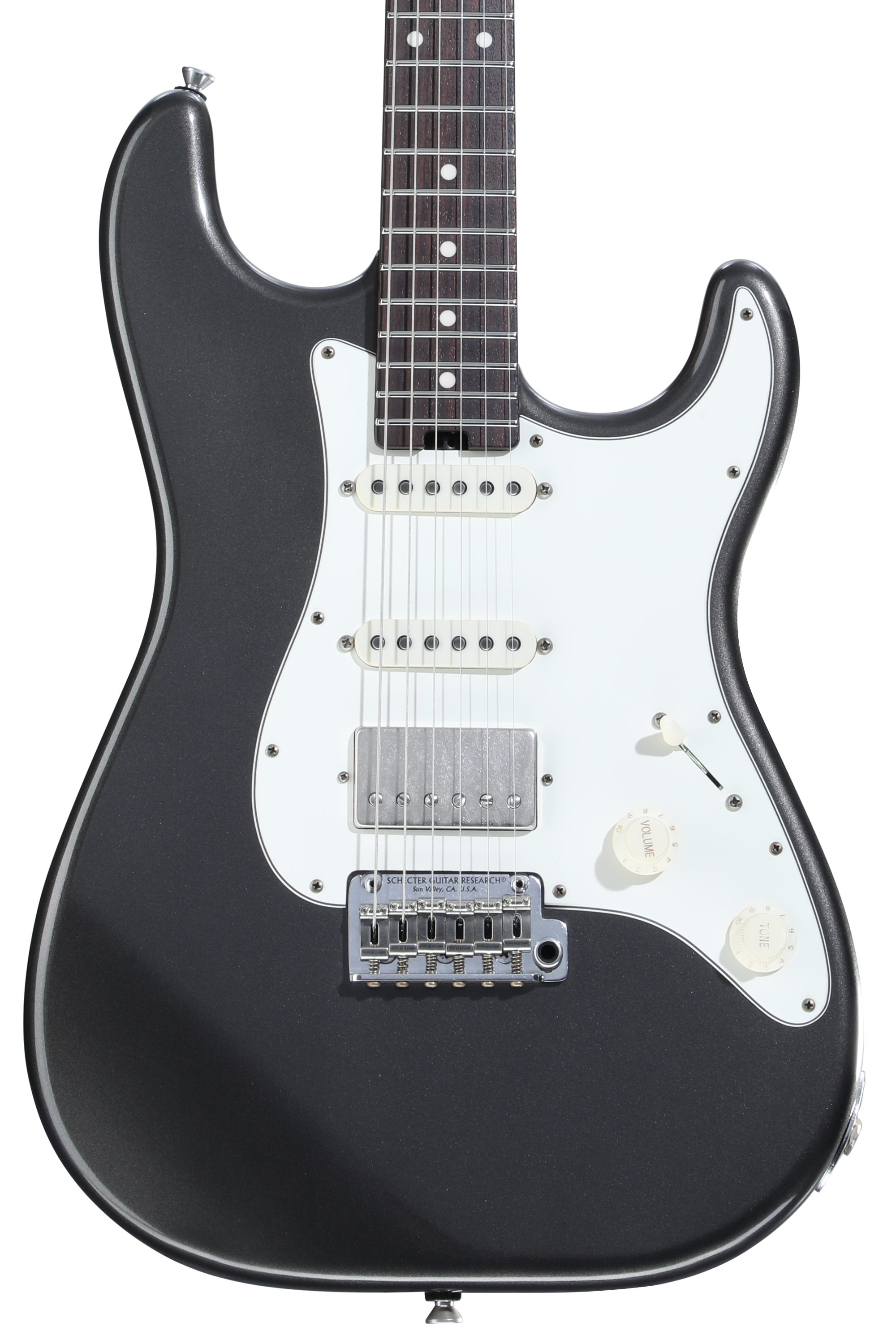 Schecter USA Custom Shop Traditional Wembley HSS Electric Guitar - Charcoal