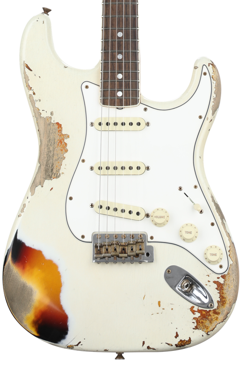 ★☆OlympicWhite Relic MultilayerStrato☆★ Fender Custom Shop 1960 Stratocaster Heavy Relic - Aged Olympic