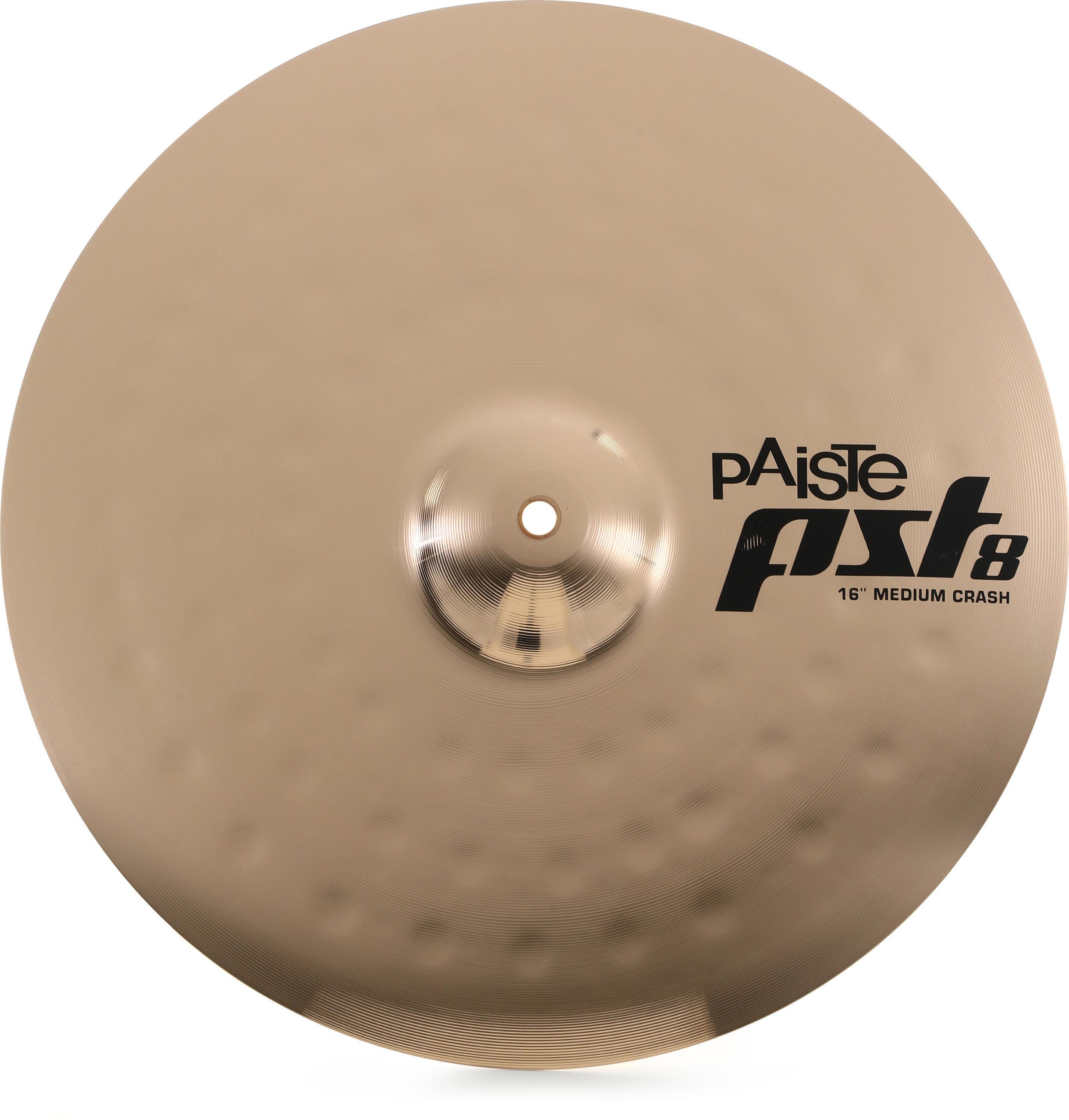 Paiste 16 inch PST 8 Reflector Medium Crash Cymbal | Sweetwater