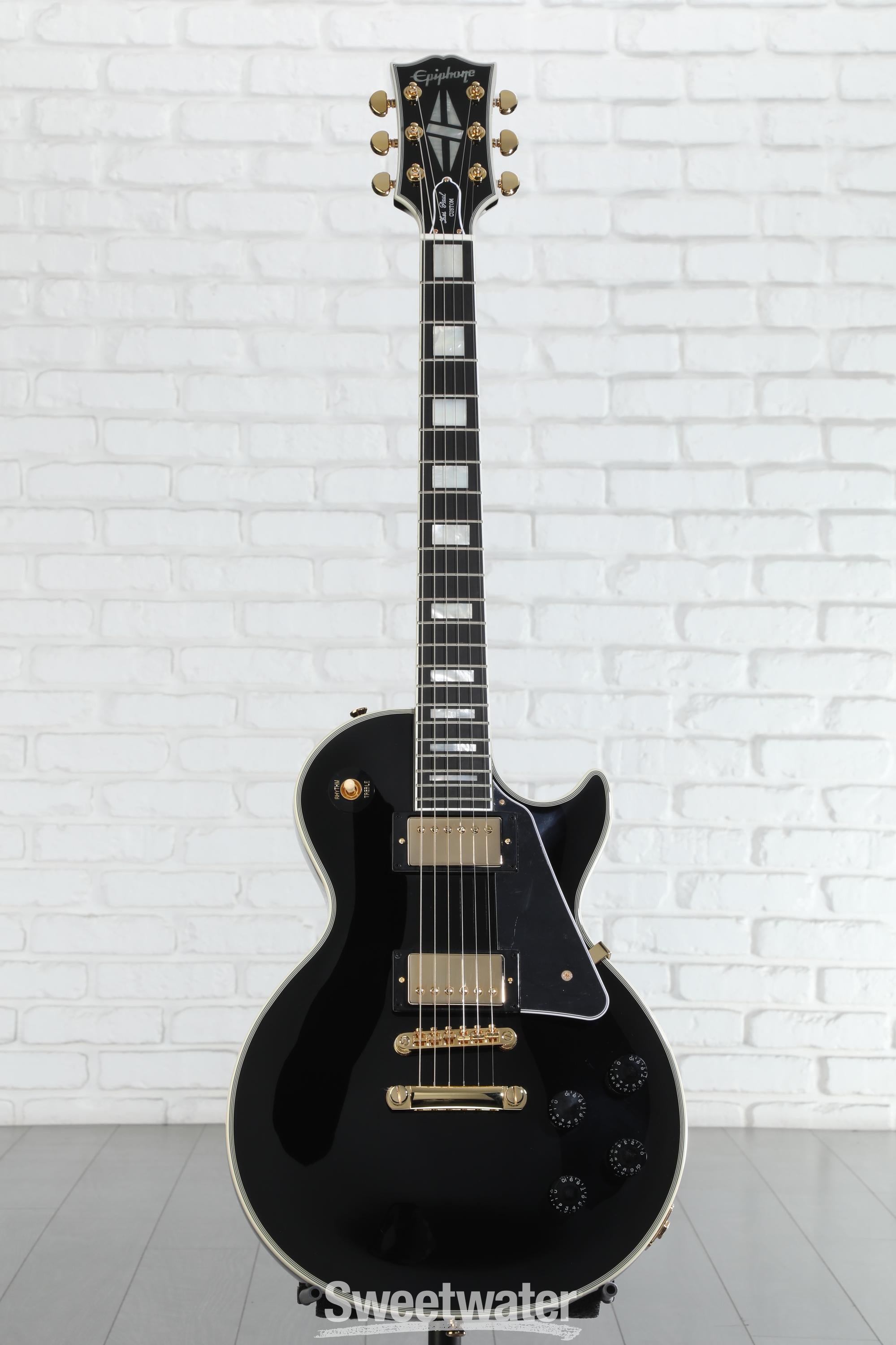 Epiphone Les Paul Custom Electric Guitar - Ebony | Sweetwater