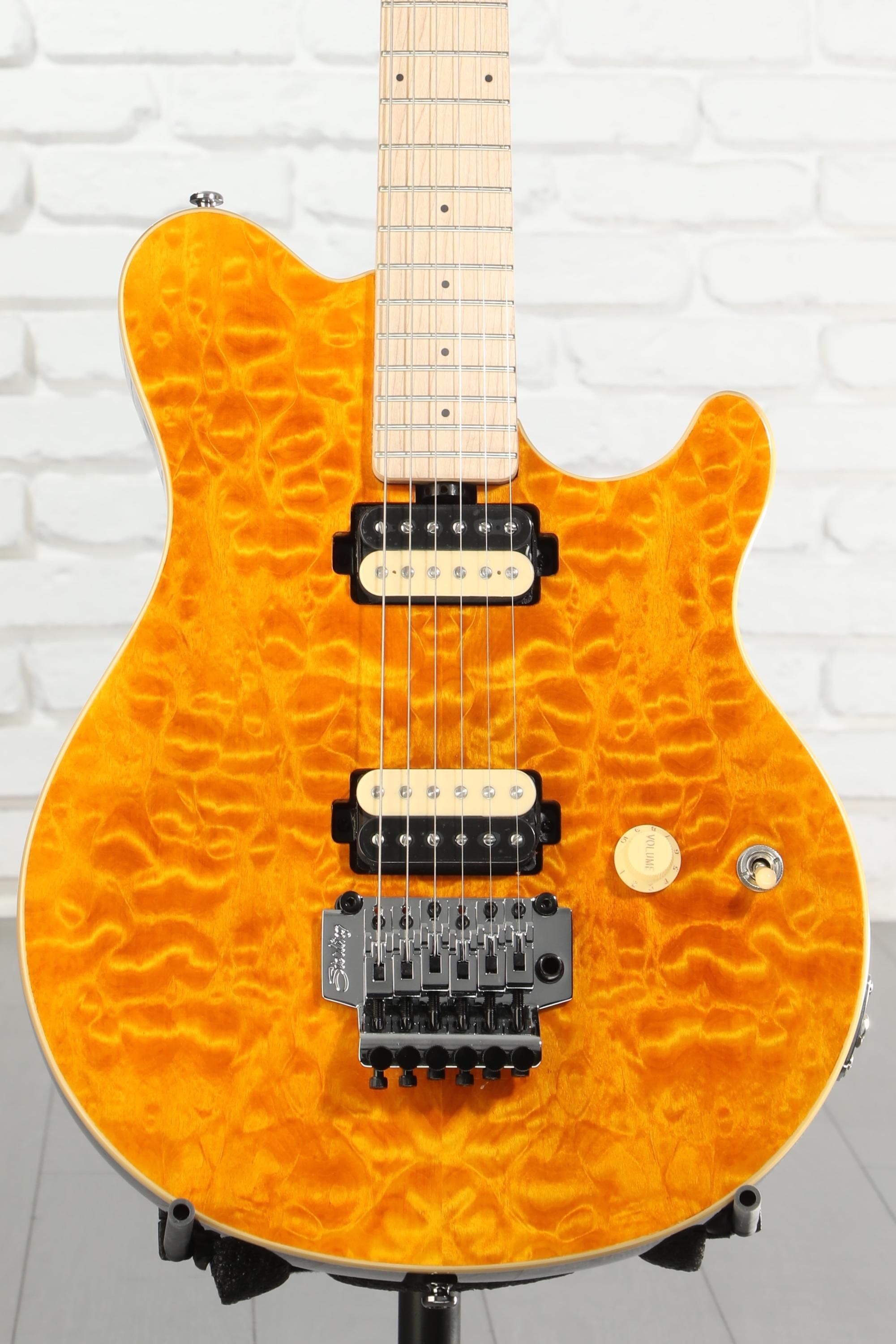 Sterling By Music Man Axis Quilted Maple Electric Guitar - Trans