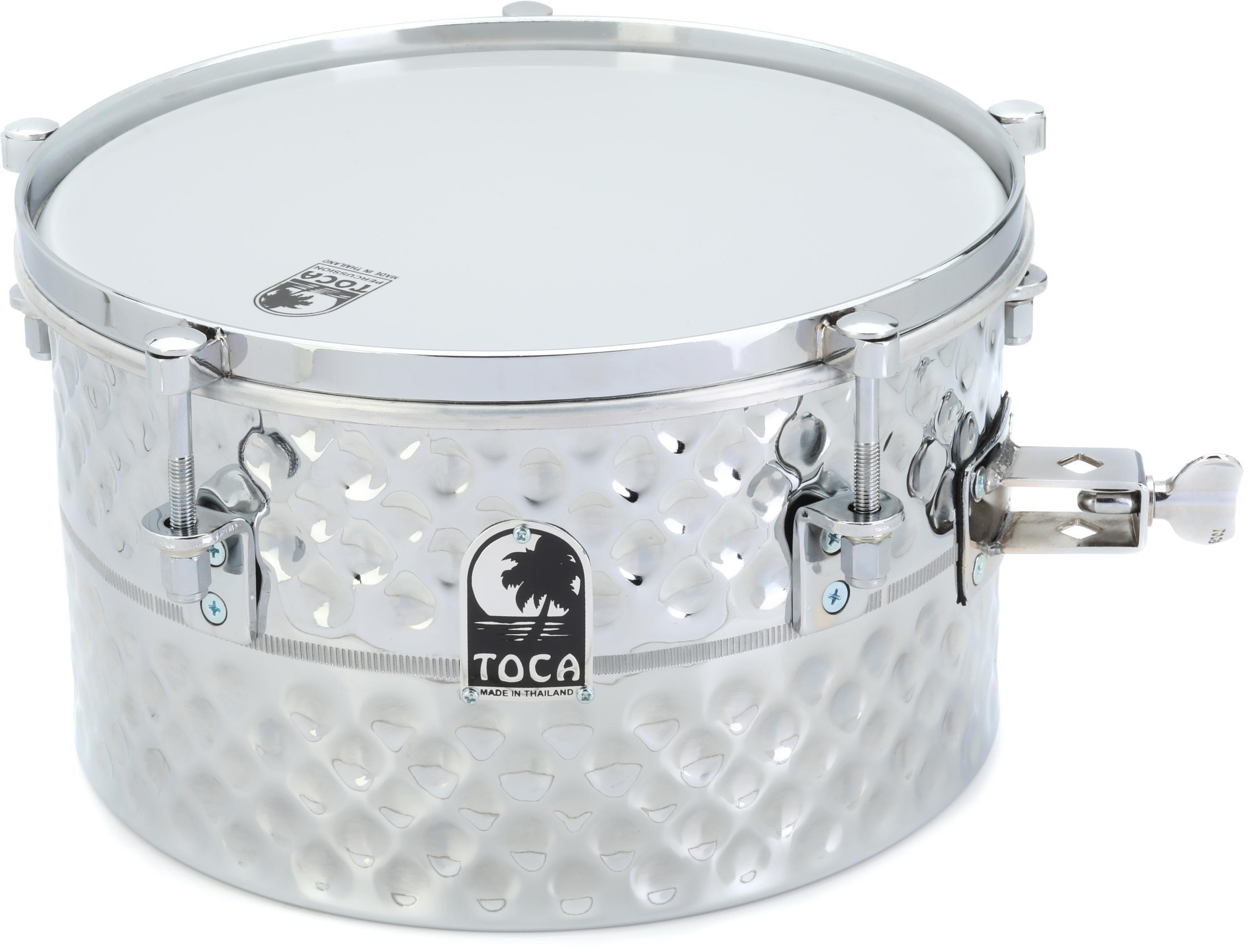 Toca Percussion Handhammered Timbale Snare Drum 7 inch x 12 inch