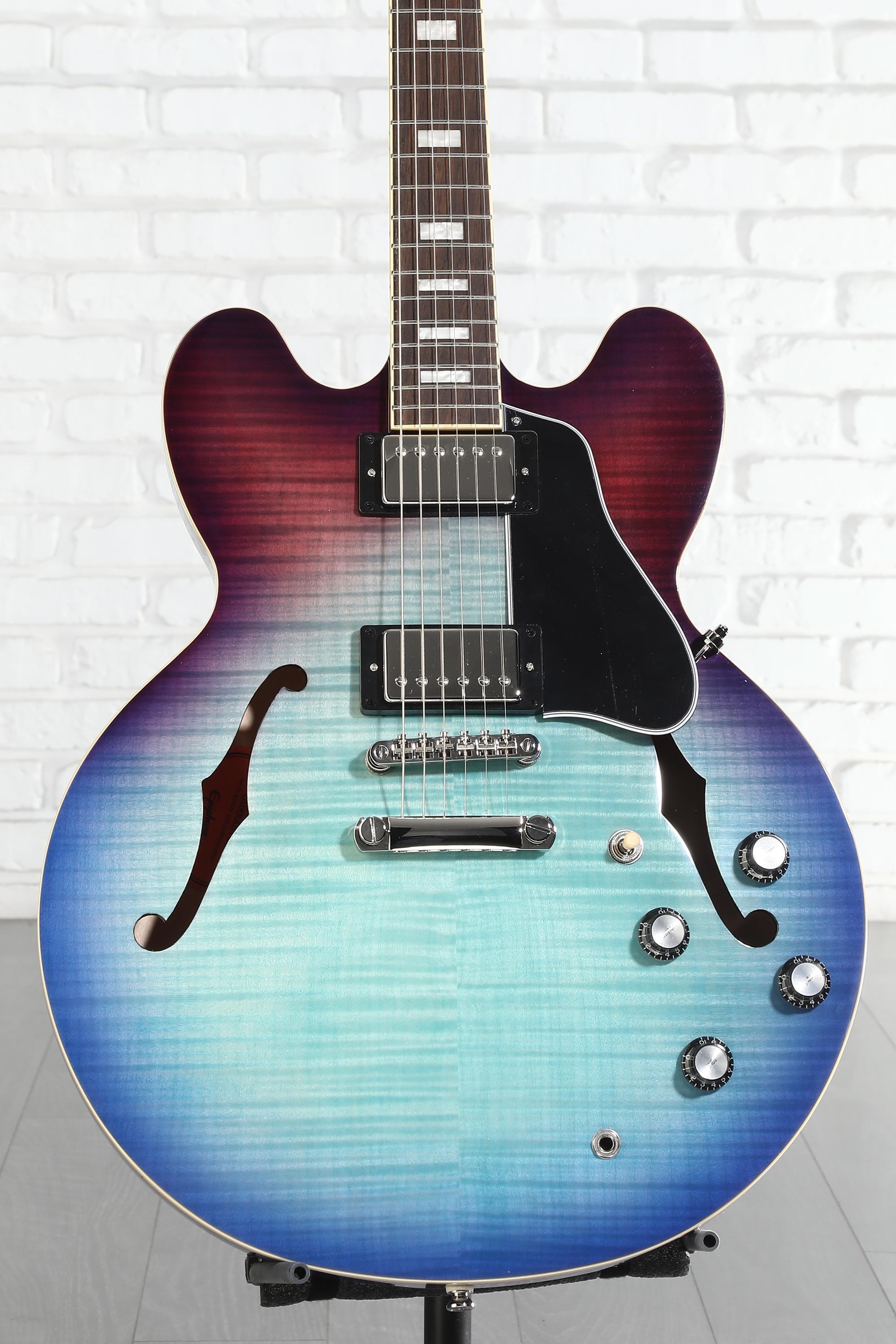 Epiphone ES-335 Figured Semi-hollowbody - Blueberry Burst Reviews