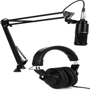 Audio-Technica AT2020 cardioid condenser microphone black XLR mic NO MOUNT  738878274666