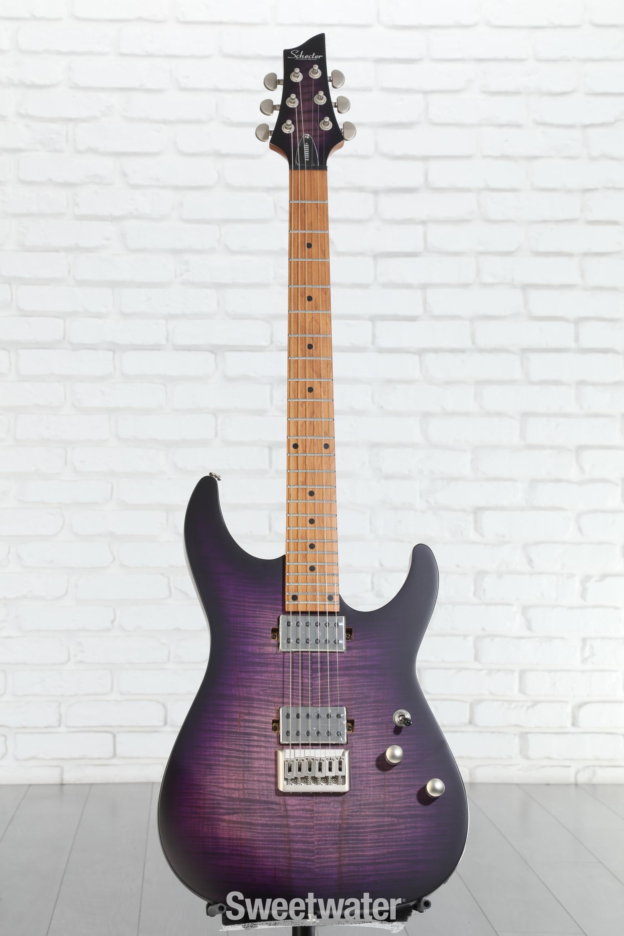 Schecter C-1 Standard Plus Electric Guitar - Purple Burst | Sweetwater