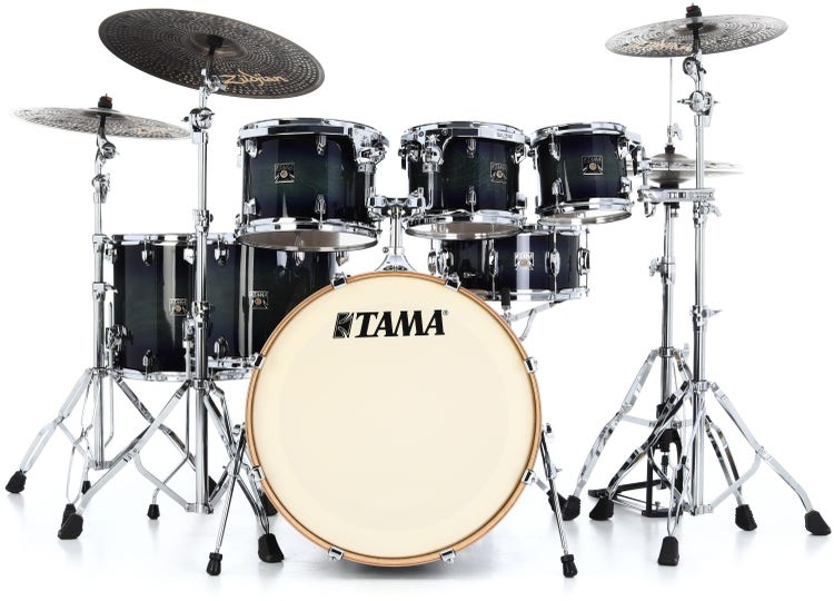 Tama Superstar Classic CL72S 7-piece Shell Pack with Snare Drum - Dark Indigo Burst