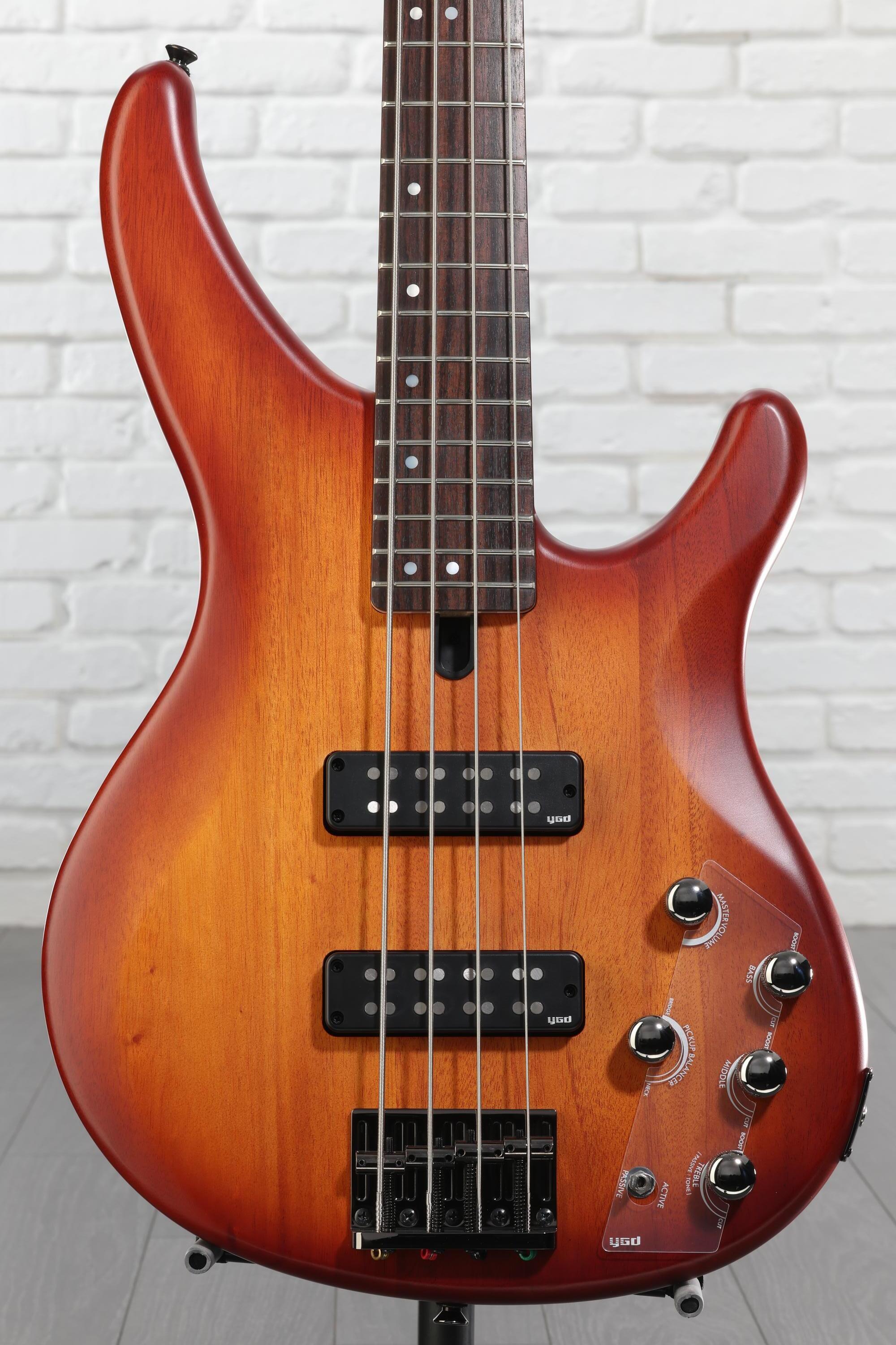 Yamaha TRBX504 4-string Bass Guitar - Brick Burst Reviews | Sweetwater