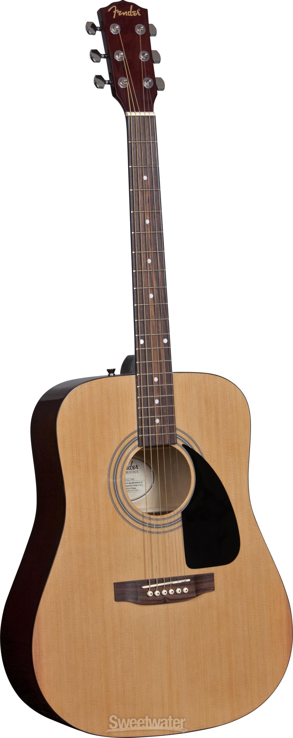 Fender FA100 Acoustic Guitar Pack - Natural | Sweetwater