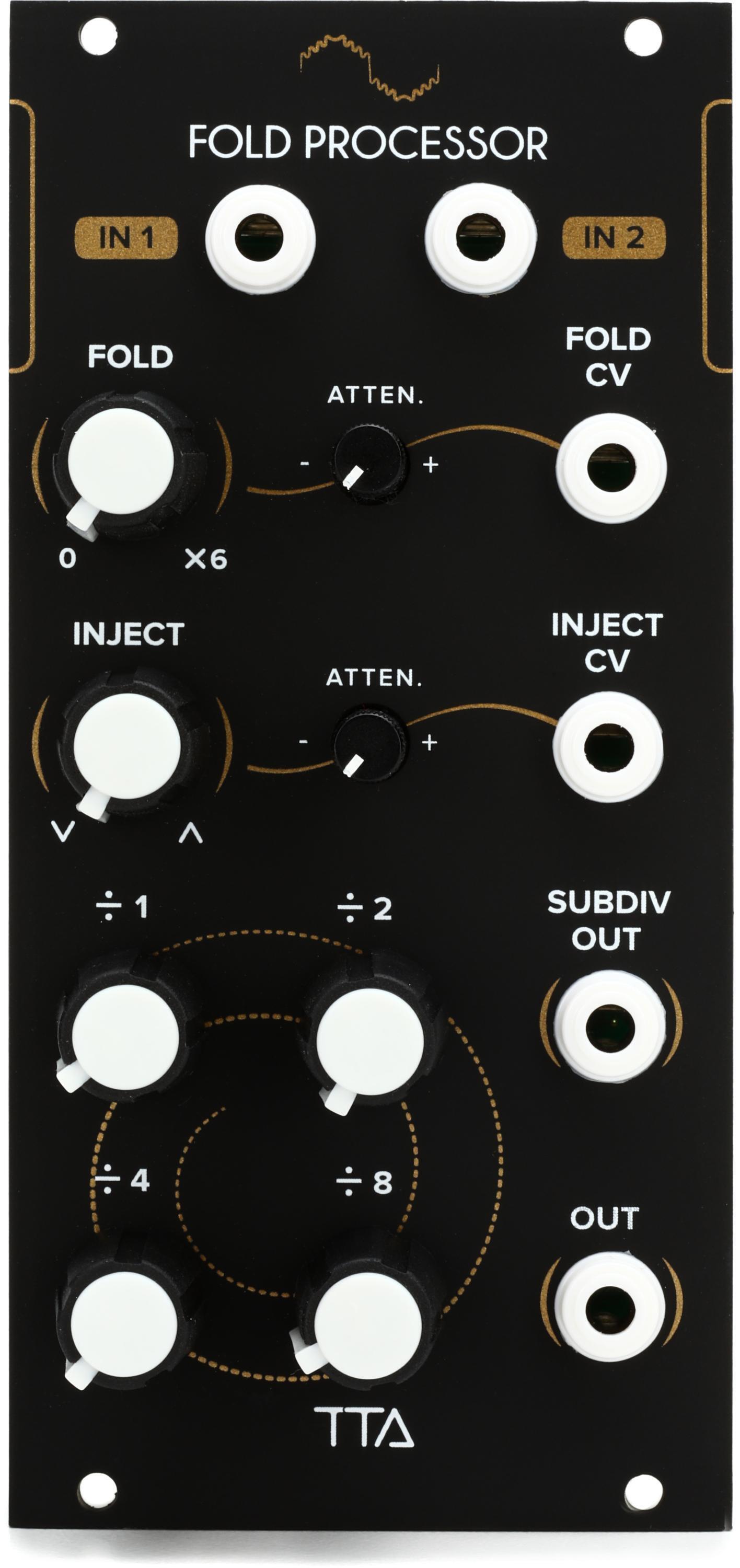 Tiptop Audio Fold Processor Eurorack Wave Multiplier Module (Black