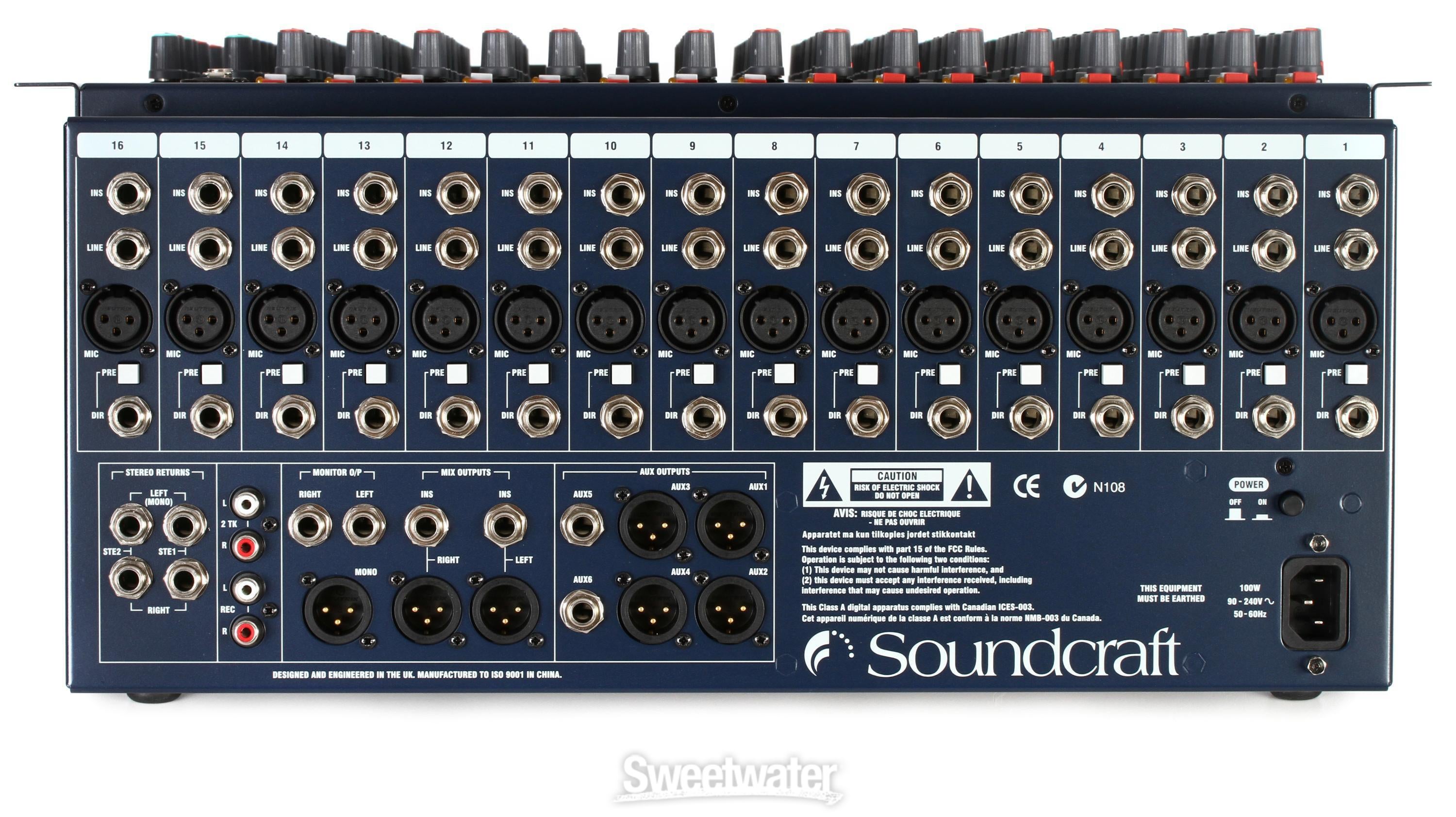 ぐら Soundcraft GB2R 16-channel Analog Mixer Reviews | Sweetwater