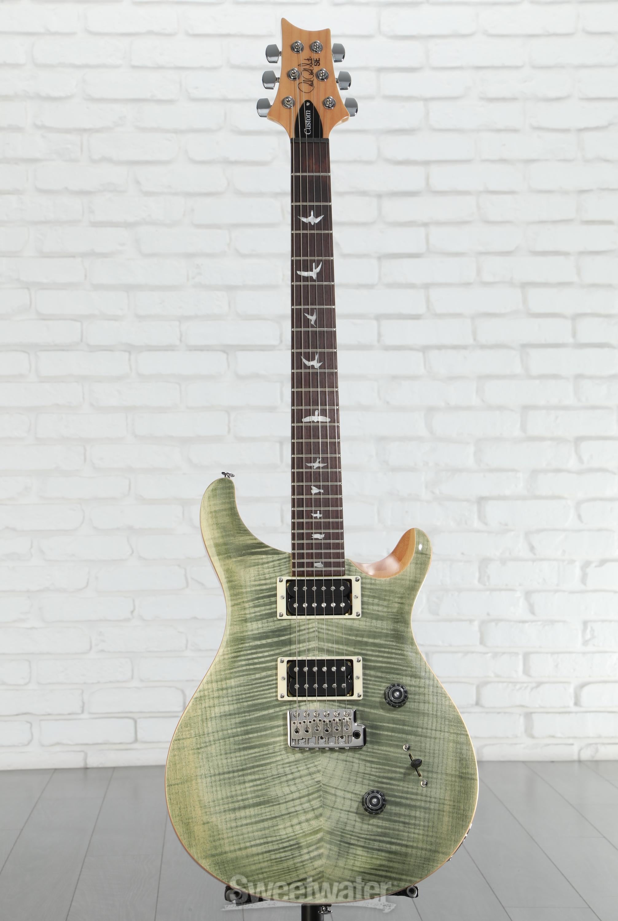 【最終値下げ】PRS SE Custom24 Trampas Green PRS SE Custom 24 Electric Guitar - Trampas Green Quilted