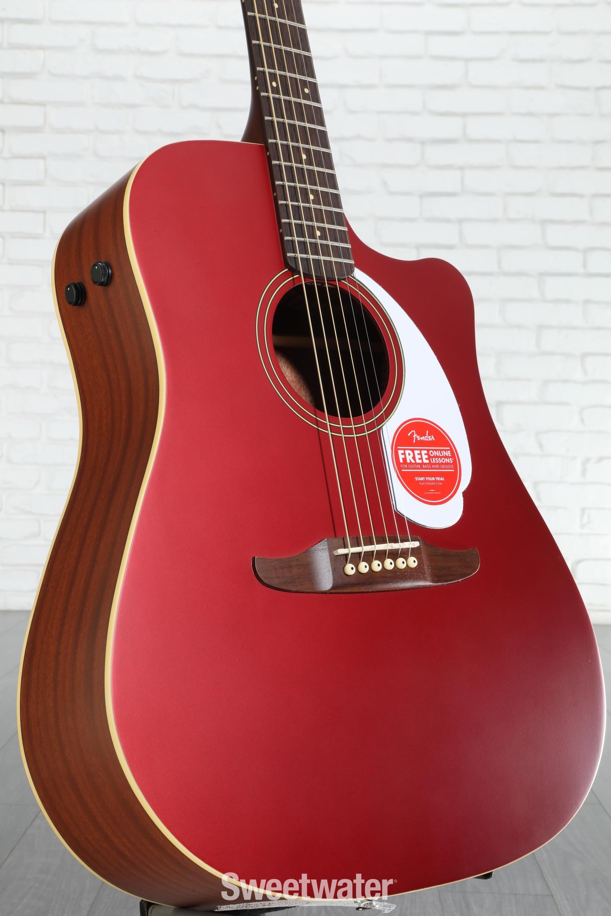 Fender Redondo Player Acoustic-electric Guitar - Candy Apple