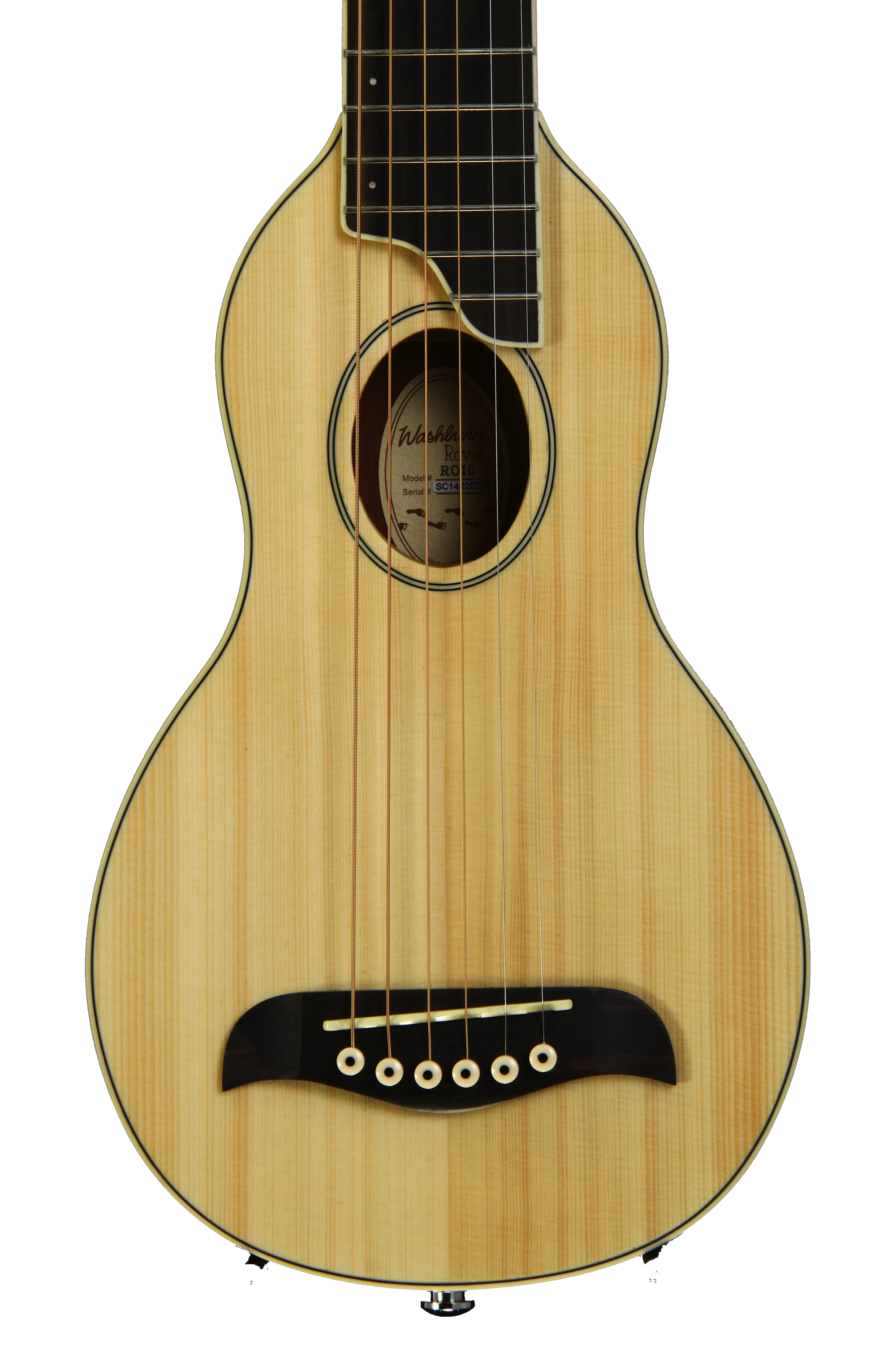 Washburn RO10 Rover Travel Guitar - Natural | Sweetwater Washburn RO10 Rover Travel Guitar - Natural | Sweetwater