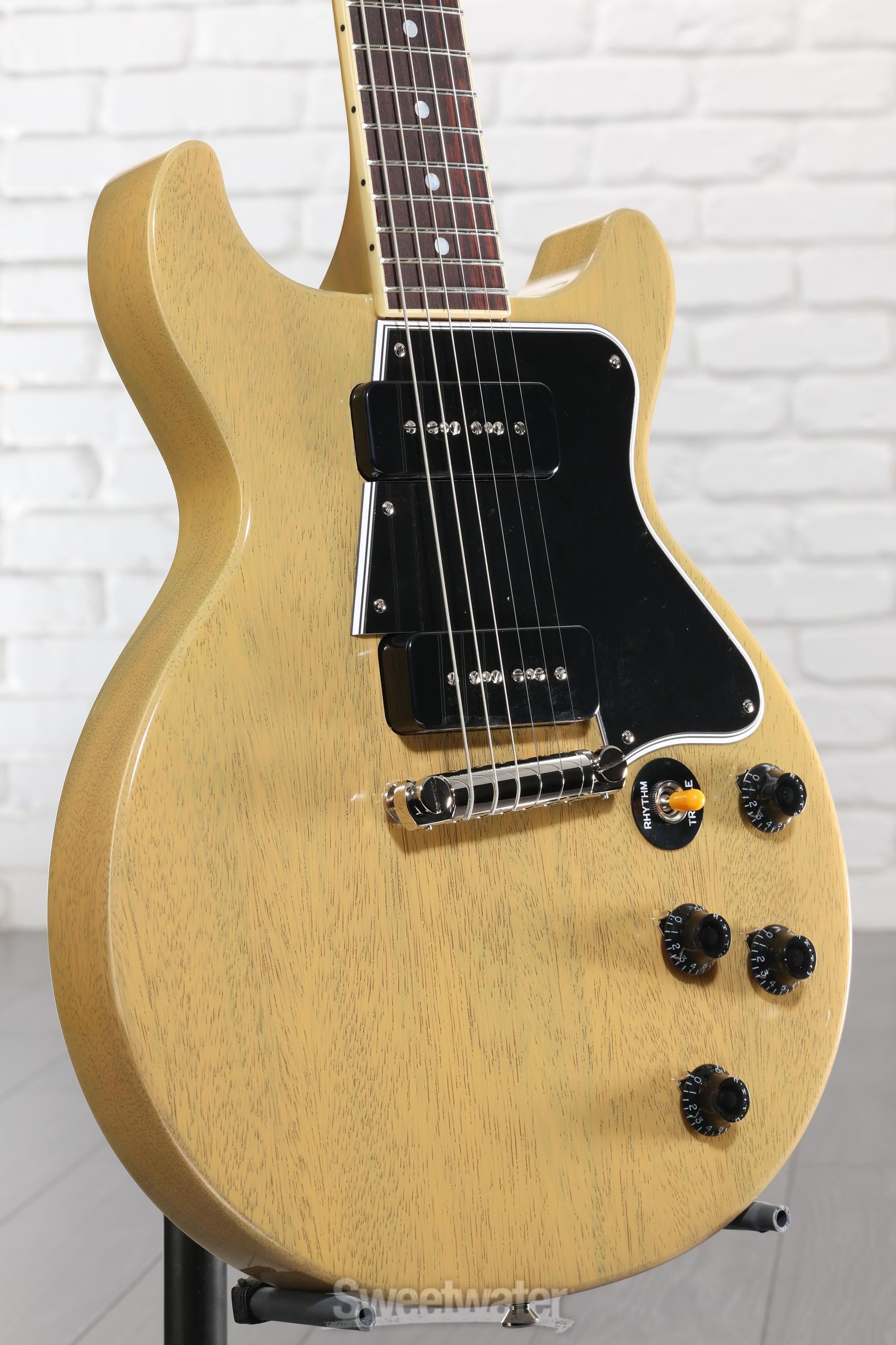 Photo of Epiphone Inspired by Gibson Custom 1960 Les Paul Special Double Cut Reissue Electric Guitar - TV Yellow
