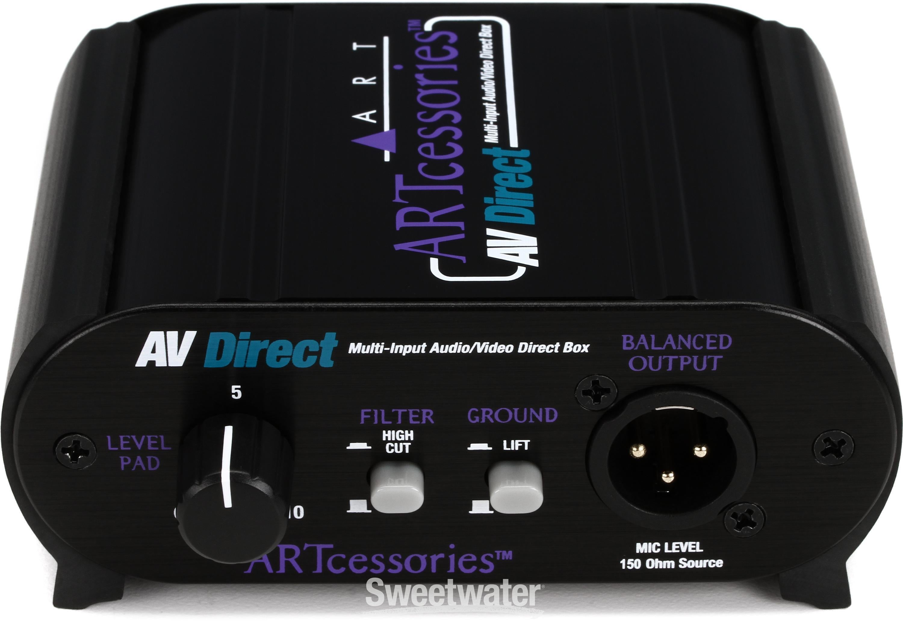 ART AVDirect 1-channel Passive, Multiple Input Direct Box