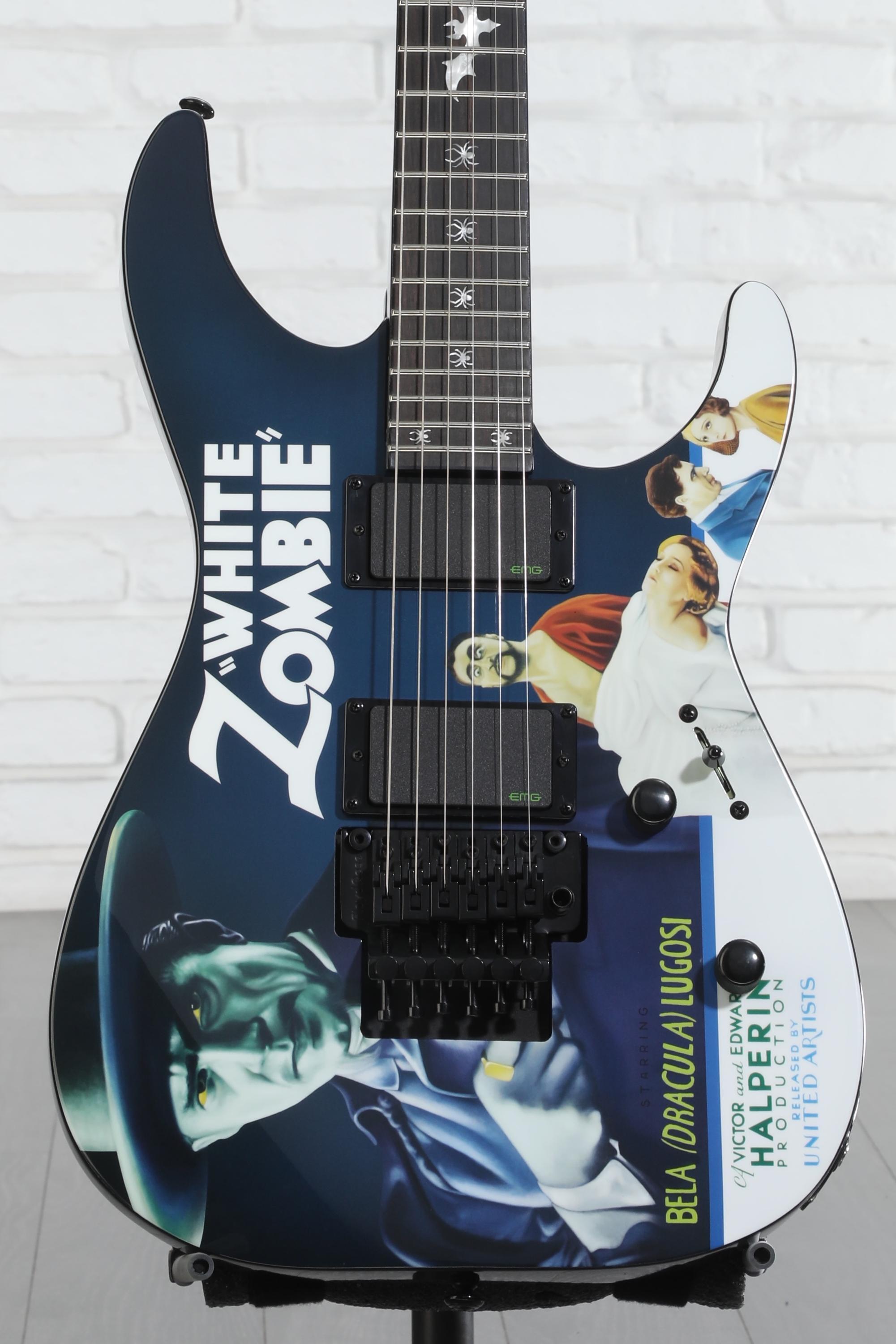 ESP LTD Kirk Hammett Signature KH-WZ White Zombie Electric Guitar