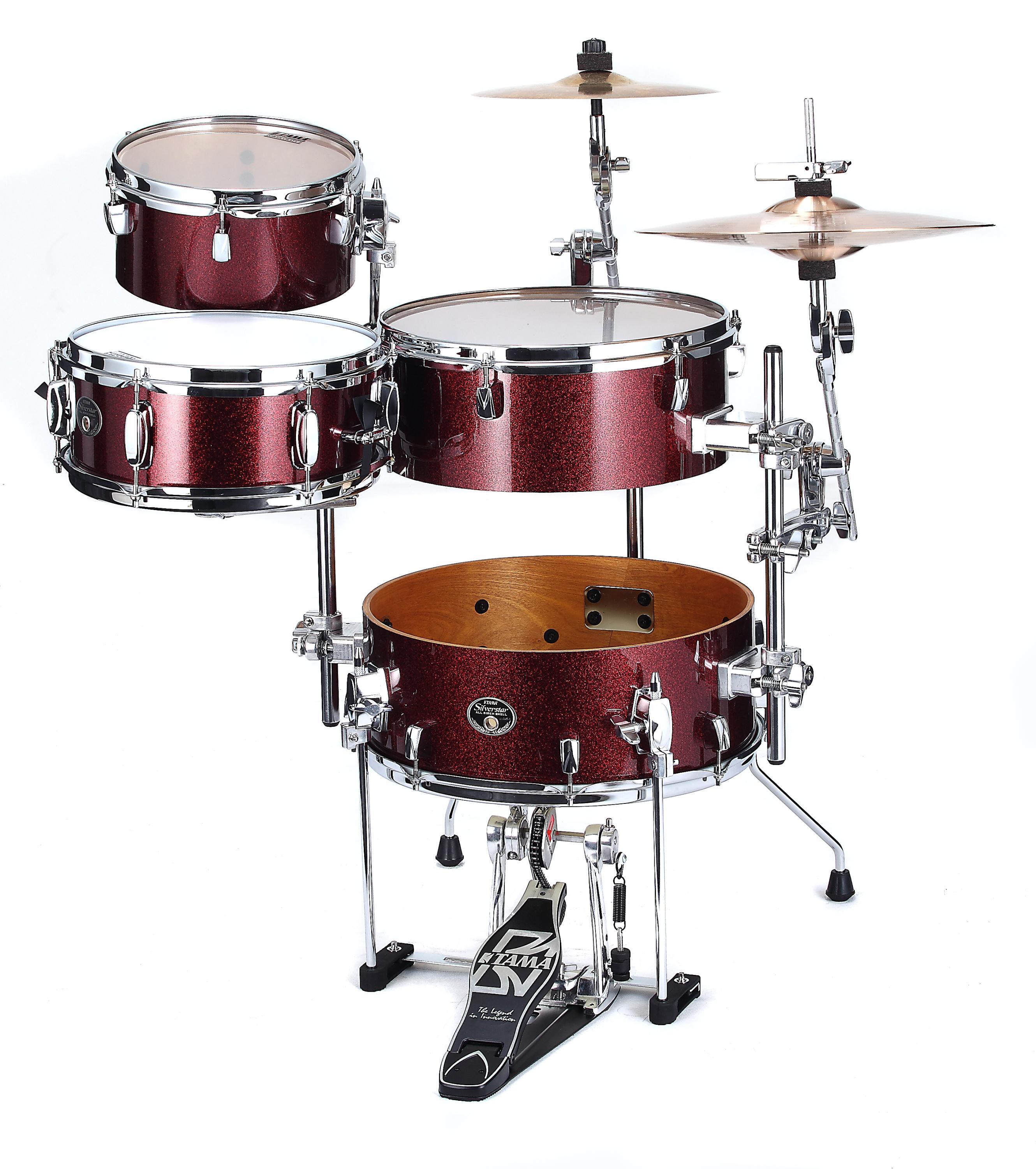 Tama Silverstar Cocktail-Jam Shell Pack - Vintage Burgundy Sparkle