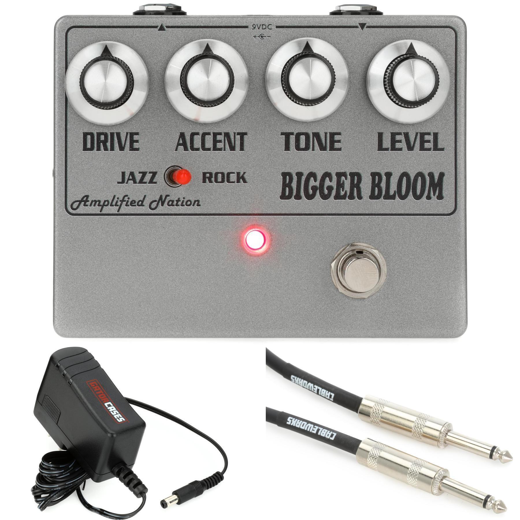 Big Bloom Overdive Amplified Nation ペダル Amplified Nation Bigger Bloom Overdrive Pedal | Sweetwater