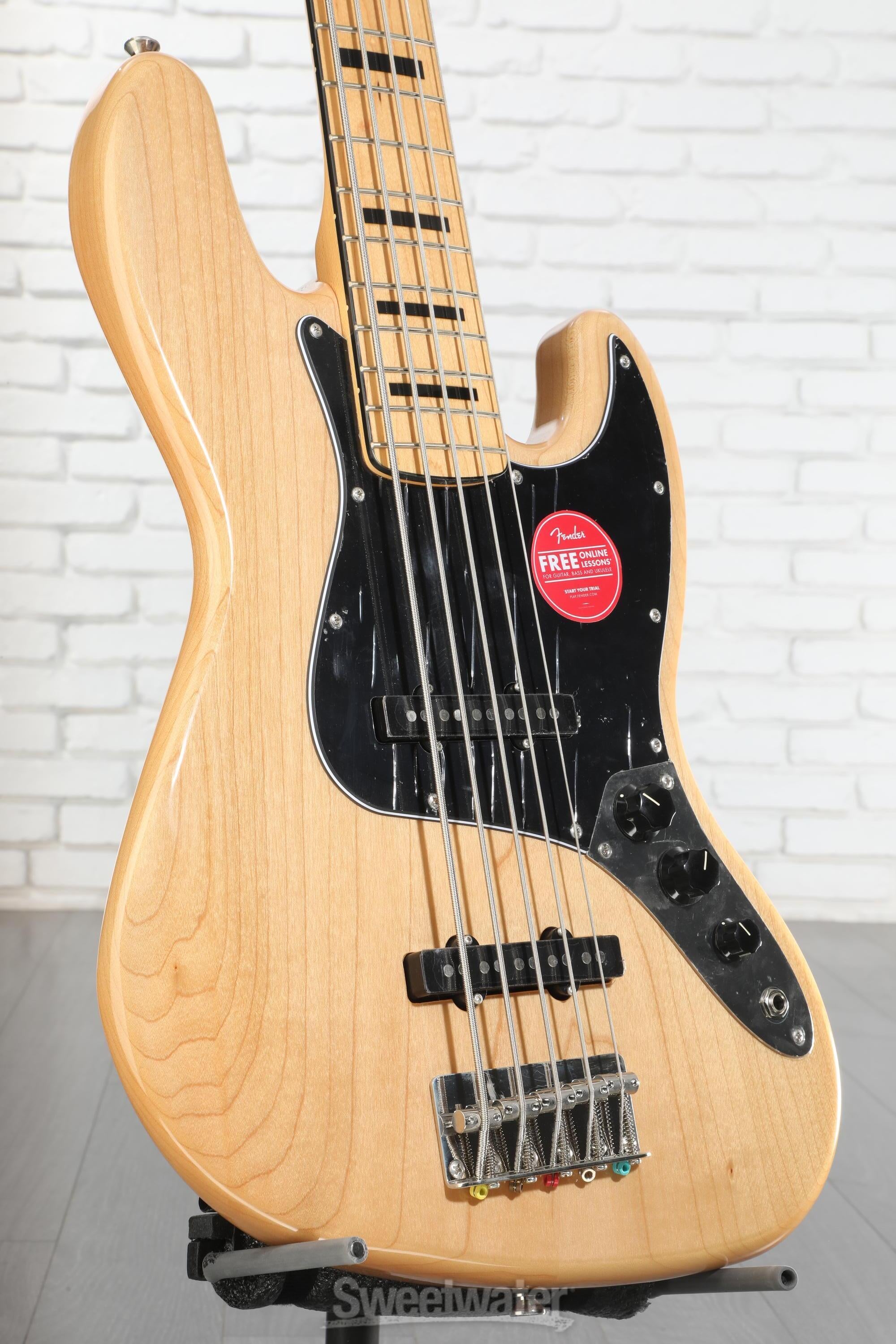 Squier 5弦 JazzBass Squier Classic Vibe '70s Jazz Bass V - Black with Maple